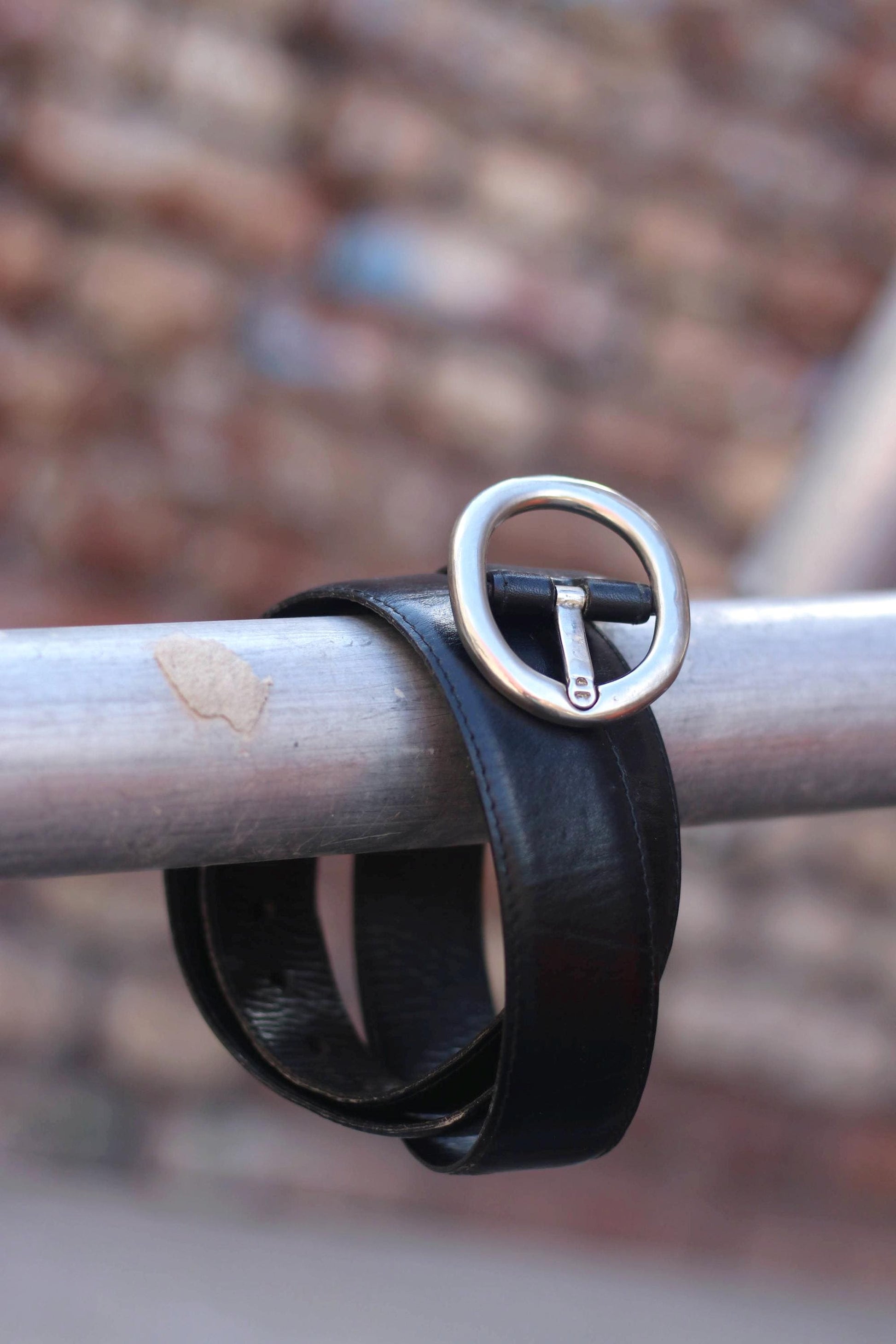 90s Etienne Aigner Leather Belt| Vintage Women's Black Designer Belt| Minimalist Chic Belt