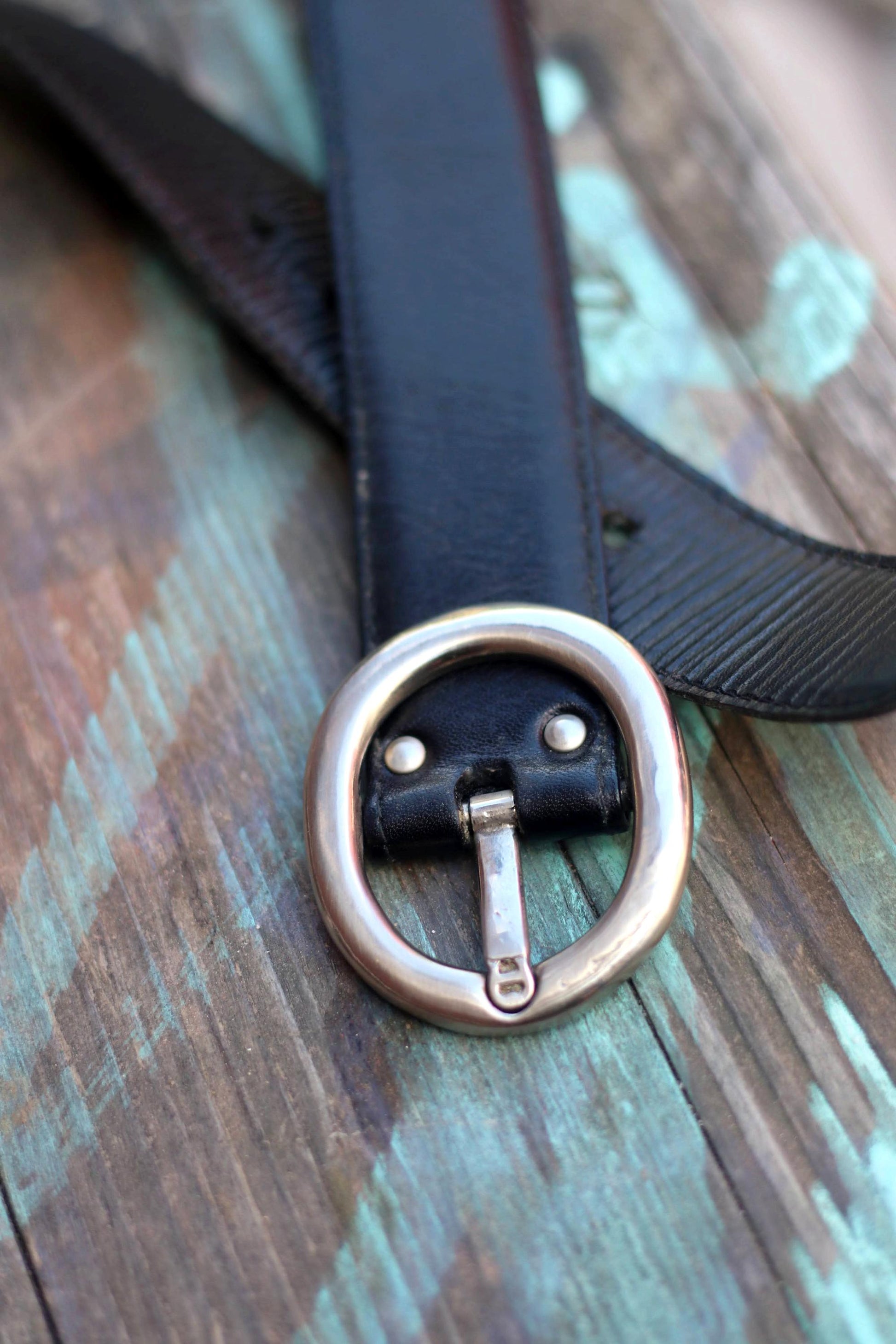 90s Etienne Aigner Leather Belt| Vintage Women's Black Designer Belt| Minimalist Chic Belt