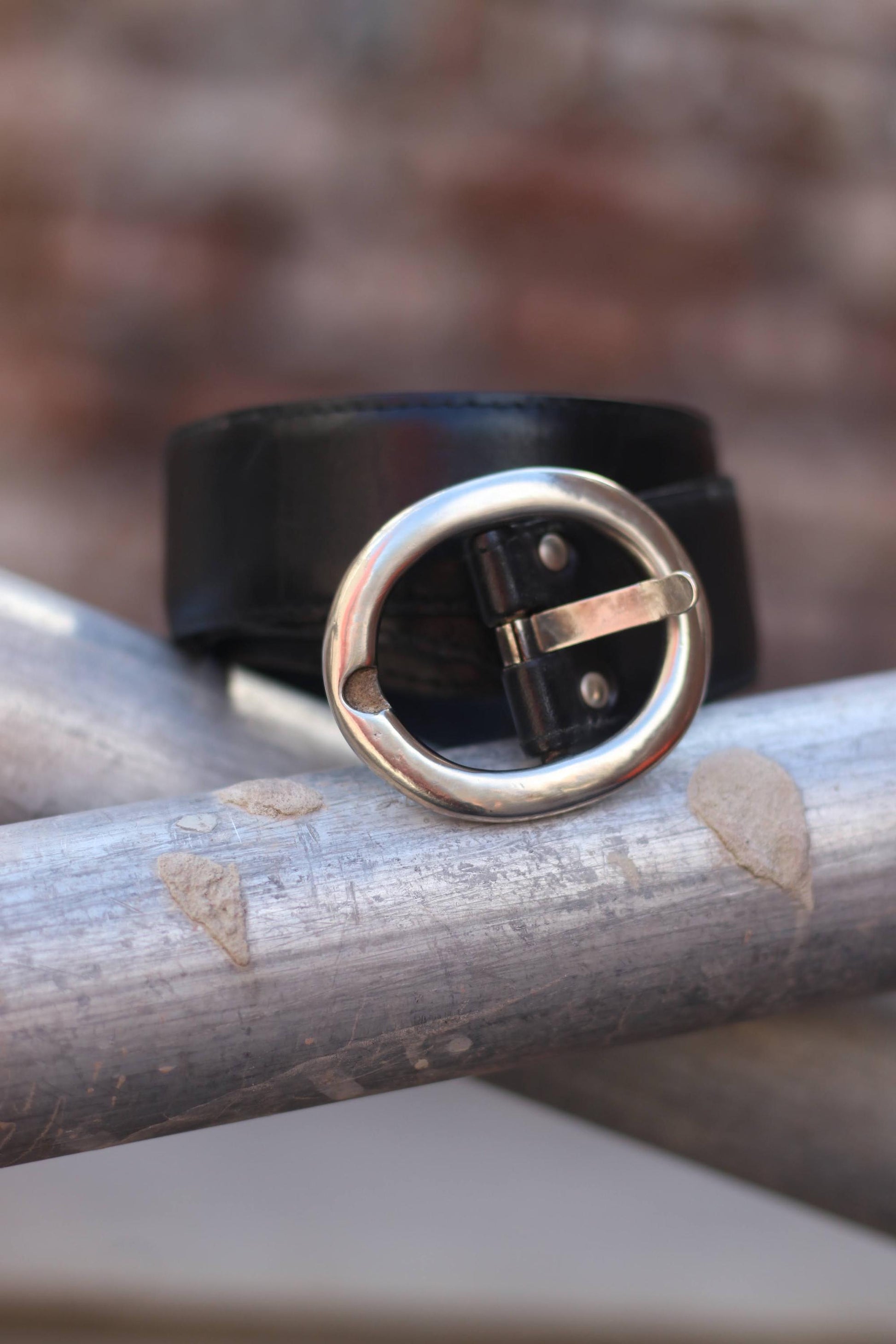 90s Etienne Aigner Leather Belt| Vintage Women's Black Designer Belt| Minimalist Chic Belt