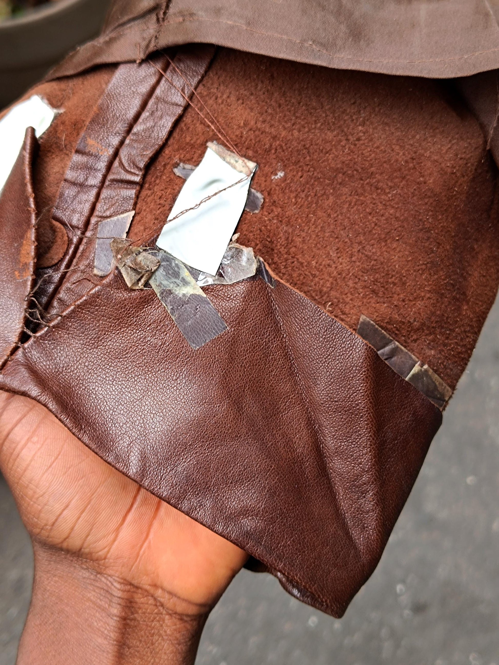 90s Genel London Vintage Leather Pants: Tapered Suede Trousers