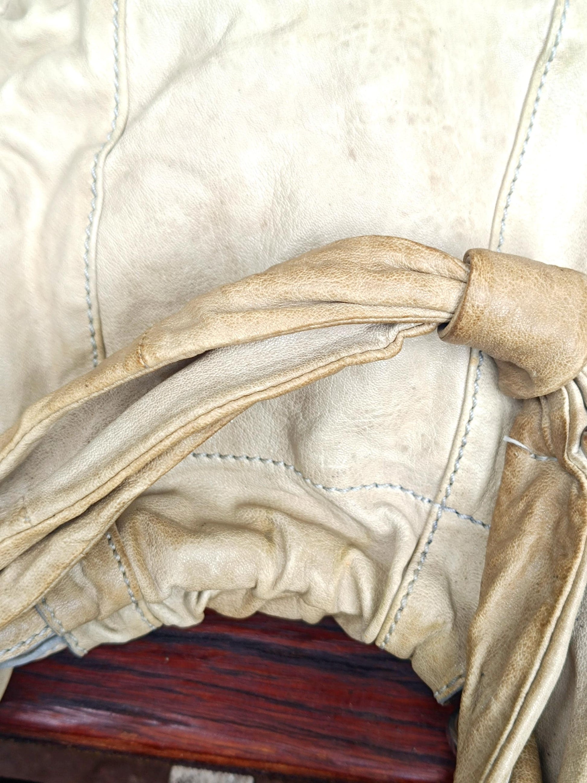 Vintage Trussardi Bag| 90s Leather Bag in Grey