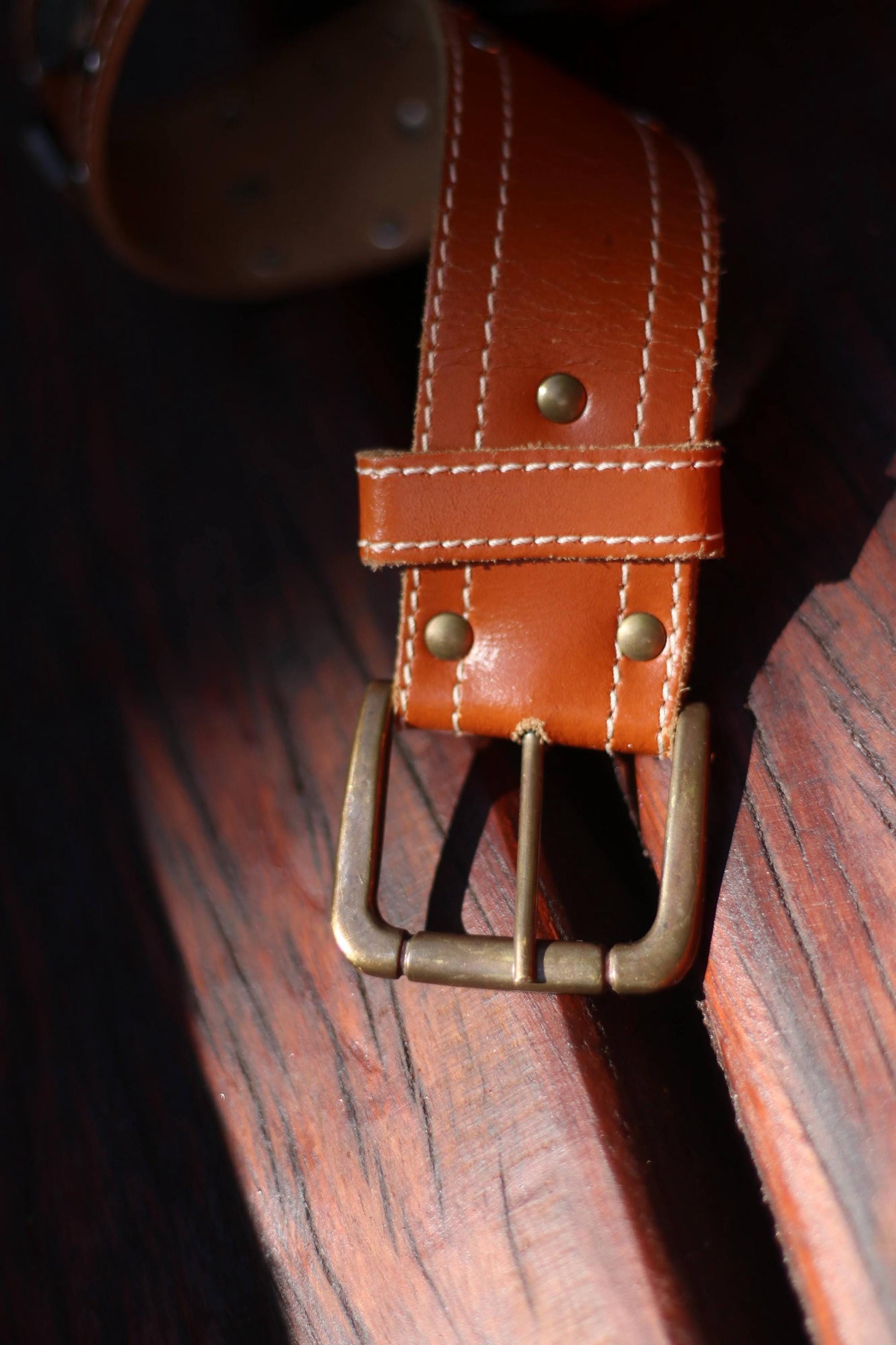 70s Leather Belt with Coin Detail| Vintage Unisex Brown Cowgirl belt| Maximalist Belt