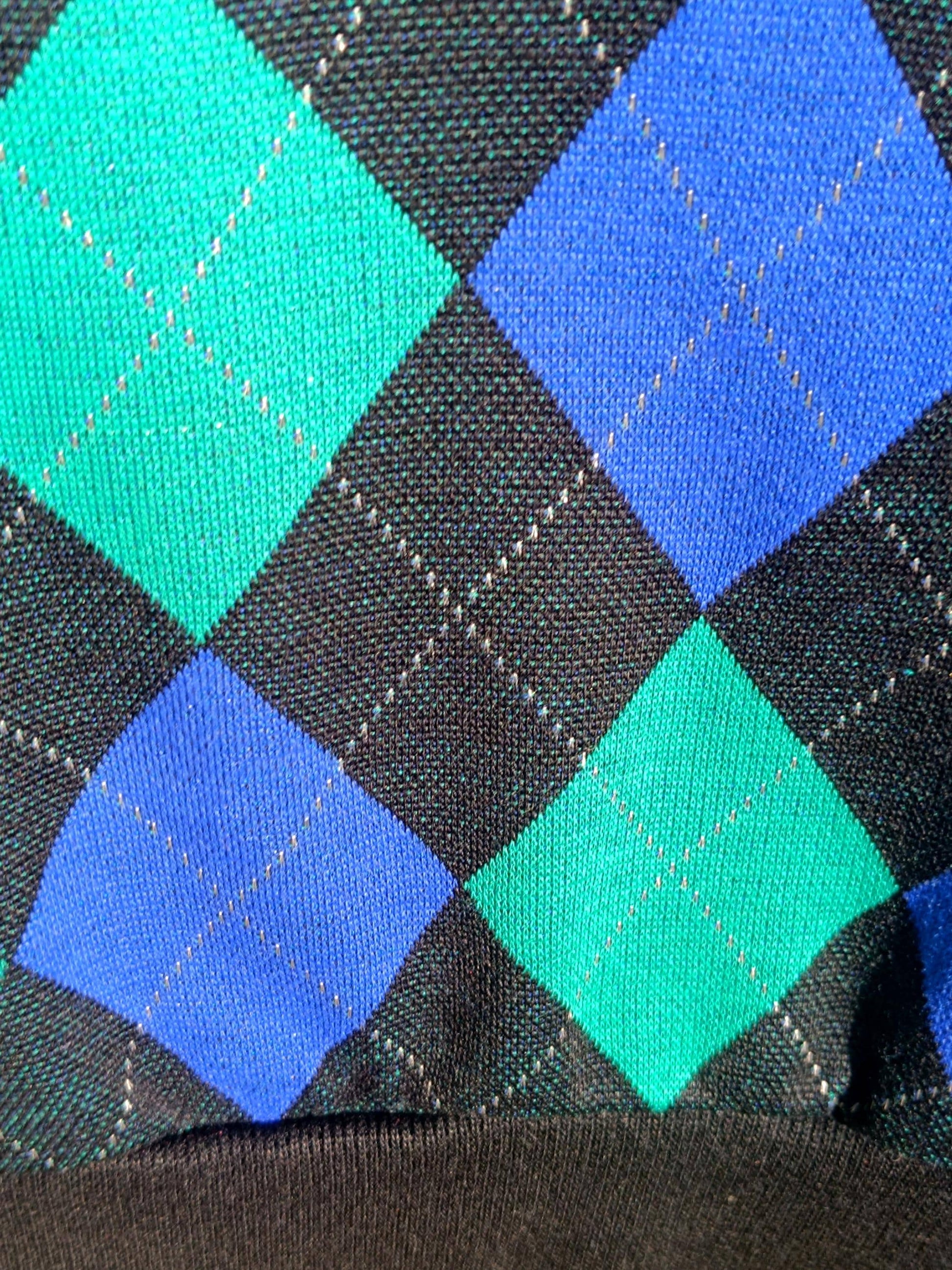 80s Alfred Dunner Sweater | Vintage Argyle Print Knit| Women's Checkered Long-Sleeved Fall Knit| Preppy Chic Blue Jumper