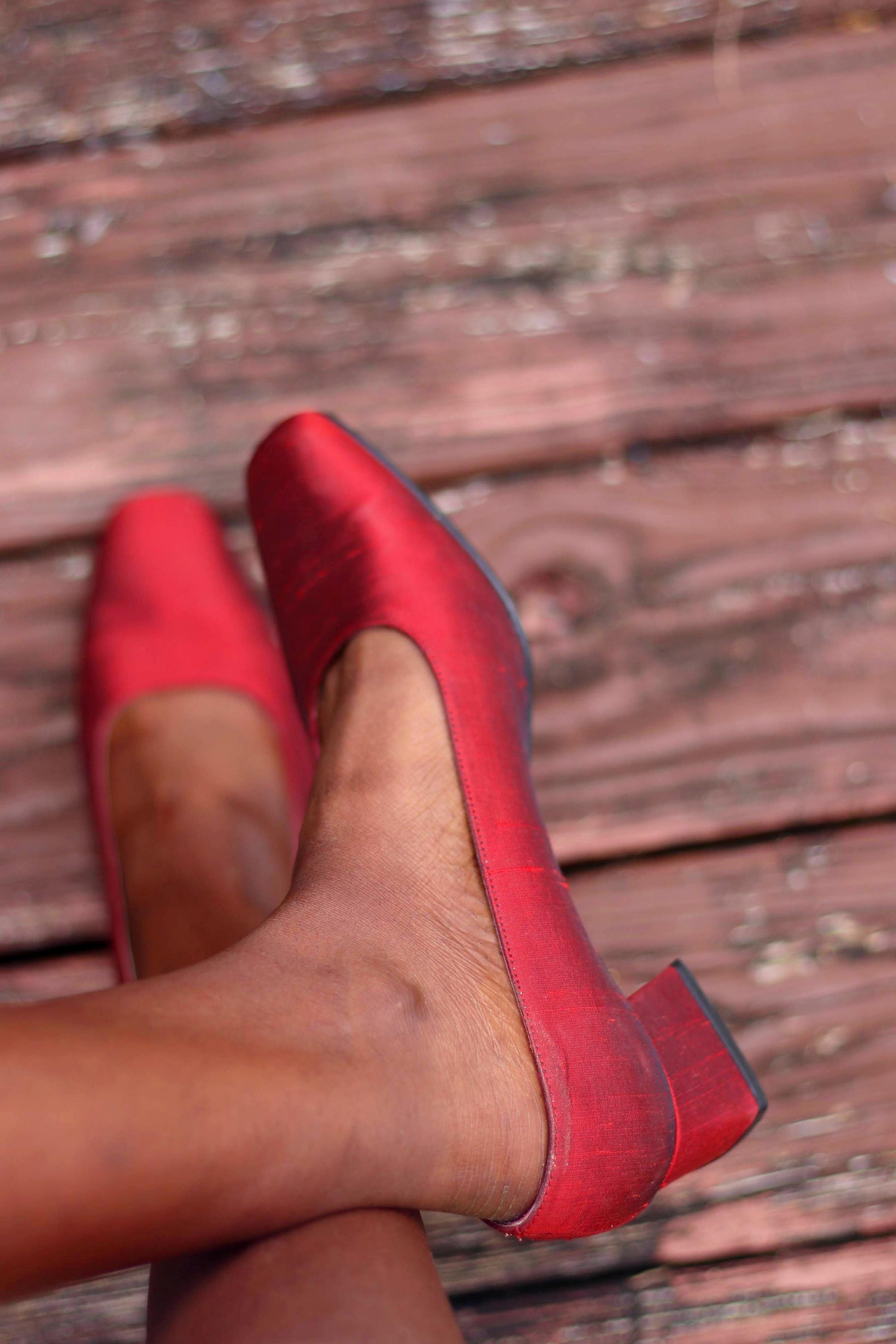 80s Etienne Aigner Pumps| Vintage Red Women's Retro Pumps| Elegant Festive Minimalist Shoes
