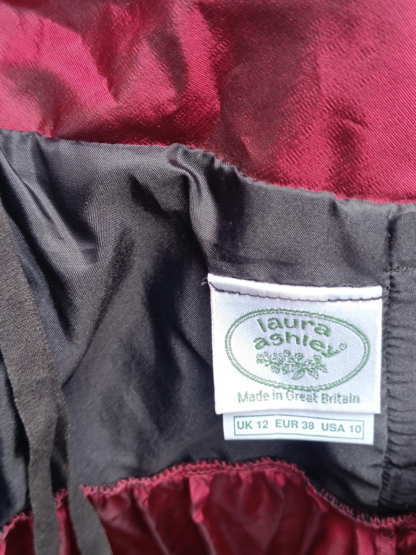 80s Laura Ashley Ball Gown| Vintage Velvet like and Tafetta Opulent Evening Dress