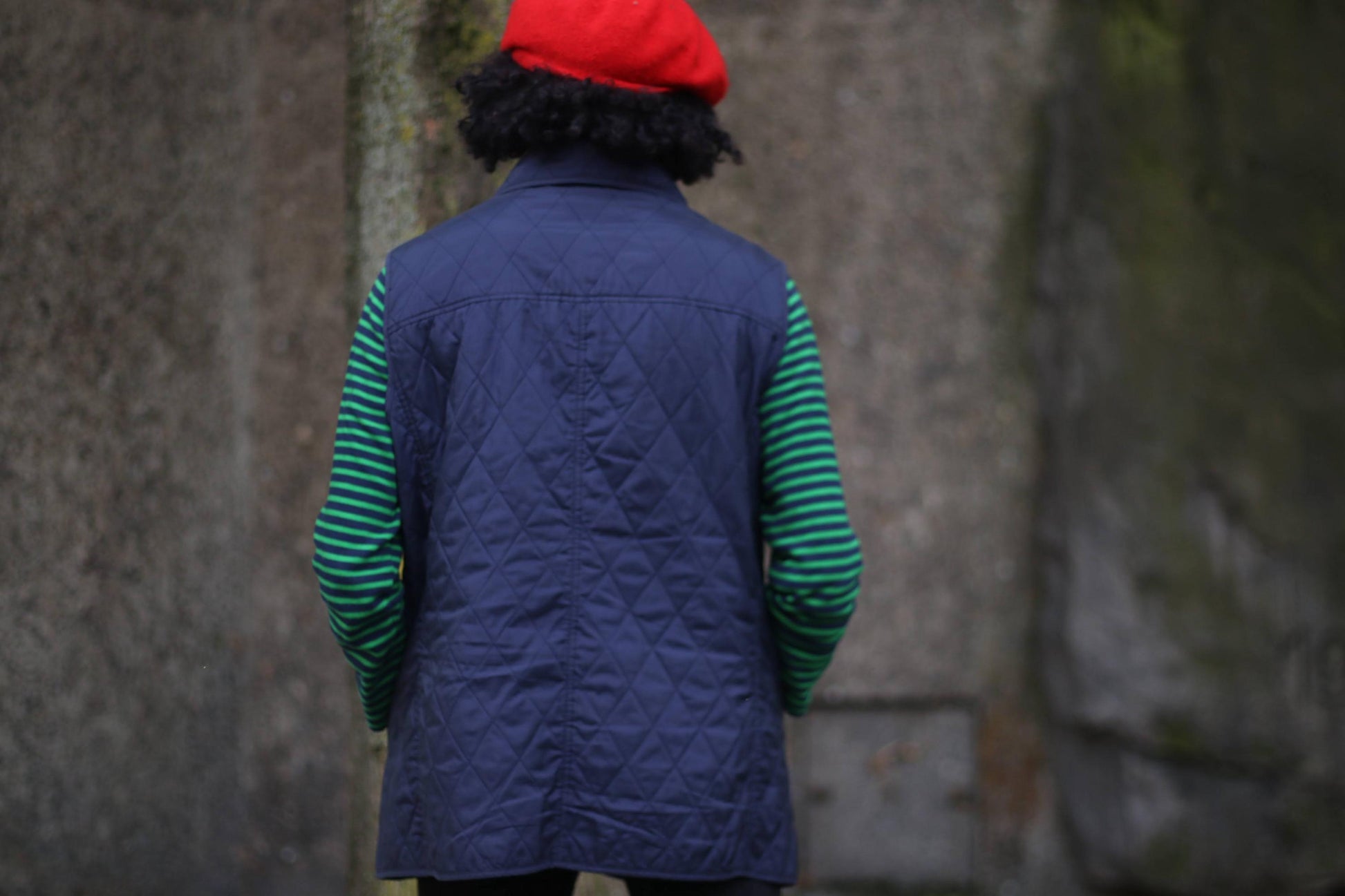 90s Walbusch Quilted Vest | Vintage Blue Layering Vest | Women's Lightweight Jacket| Padded Transitional Minimalist Vest