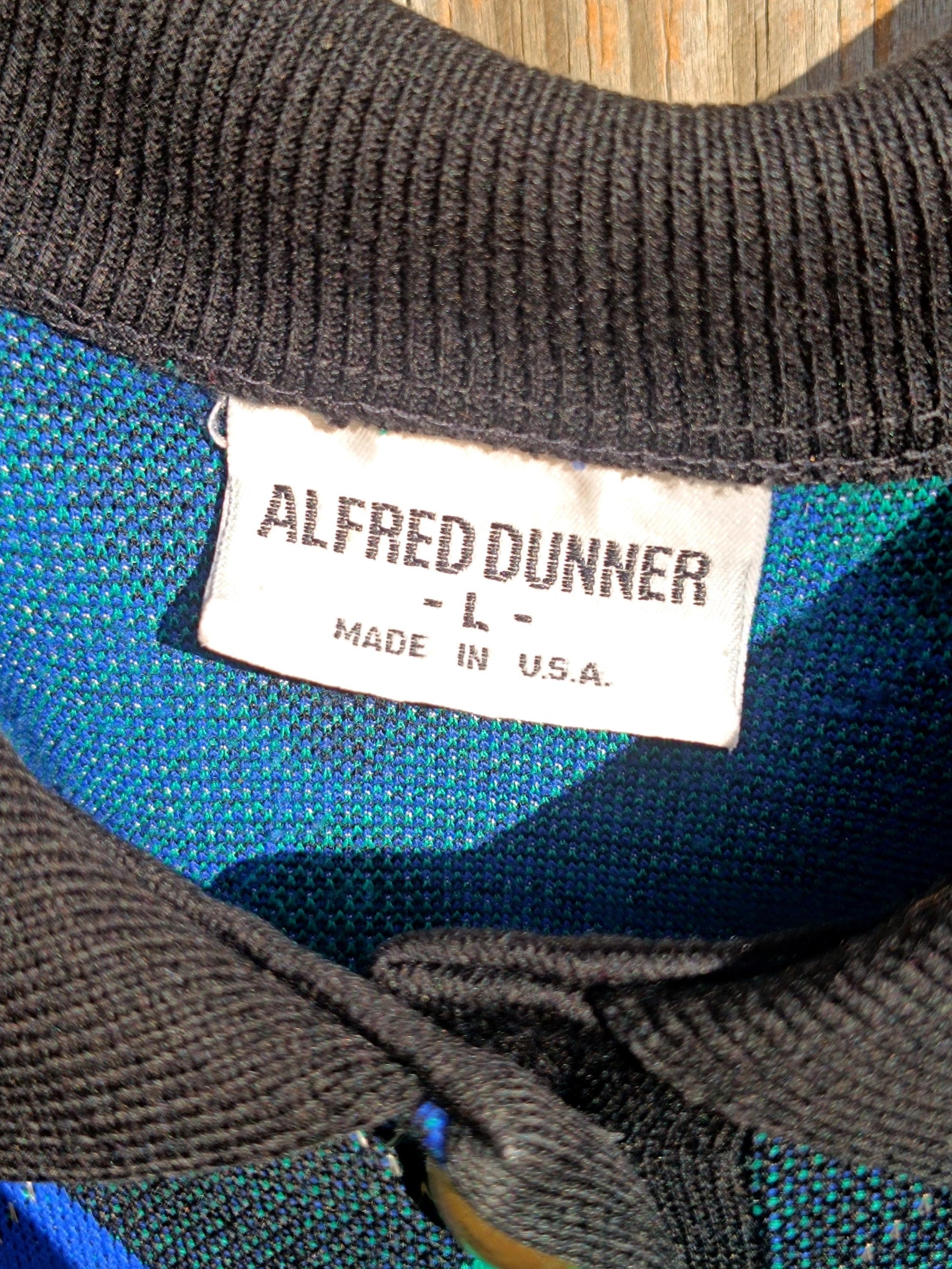 80s Alfred Dunner Sweater | Vintage Argyle Print Knit| Women's Checkered Long-Sleeved Fall Knit| Preppy Chic Blue Jumper