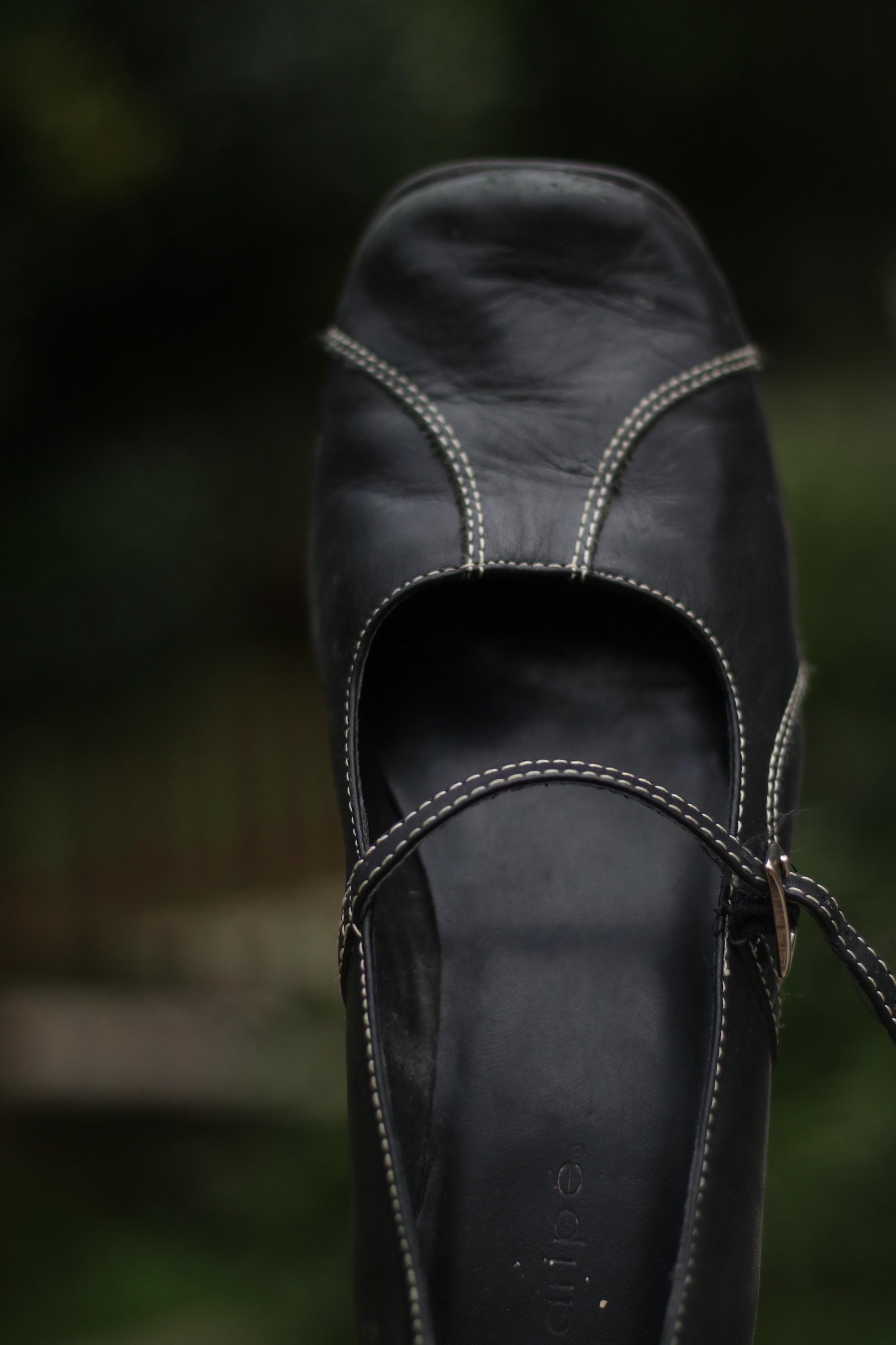 Maripe Square Toe Ballerinas| y2k Vintage Black Minimalist Flats| Everyday Classic Shoes|