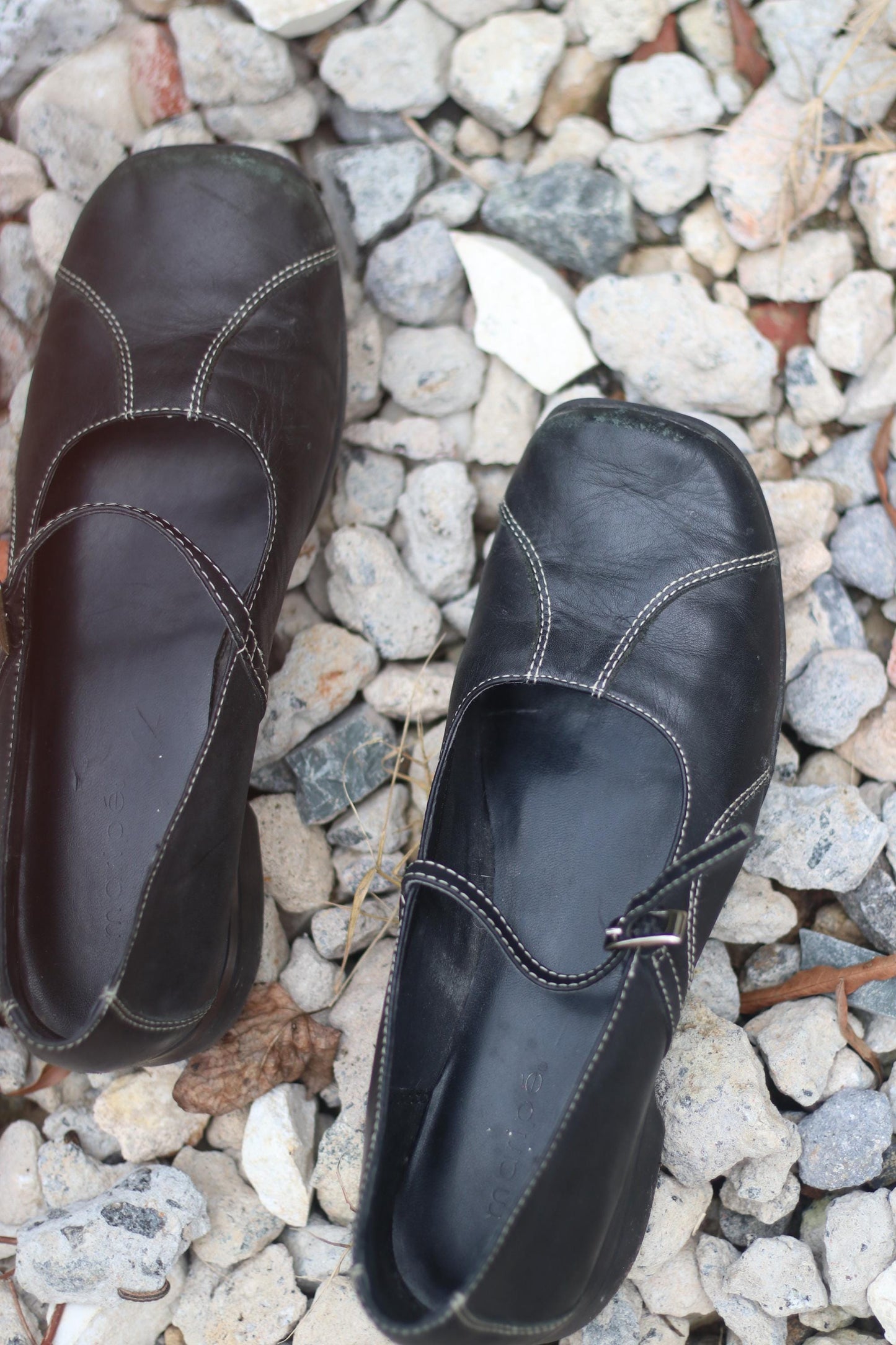 Maripe Square Toe Ballerinas| y2k Vintage Black Minimalist Flats| Everyday Classic Shoes|
