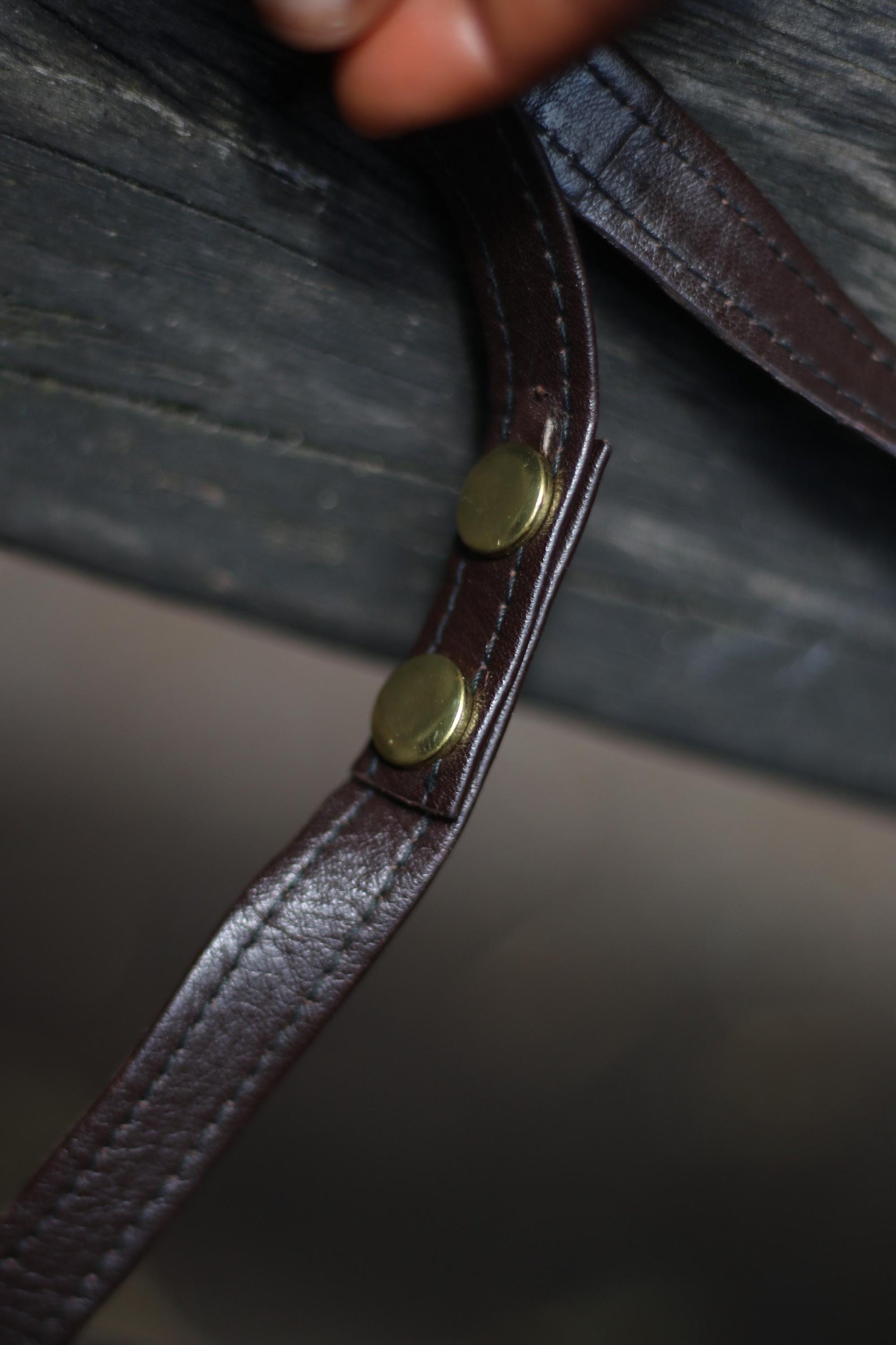 70s Handmade Leather bag| Vintage Women's Brown Leather Bag| Boho Patchwork Leather Shoulderbag