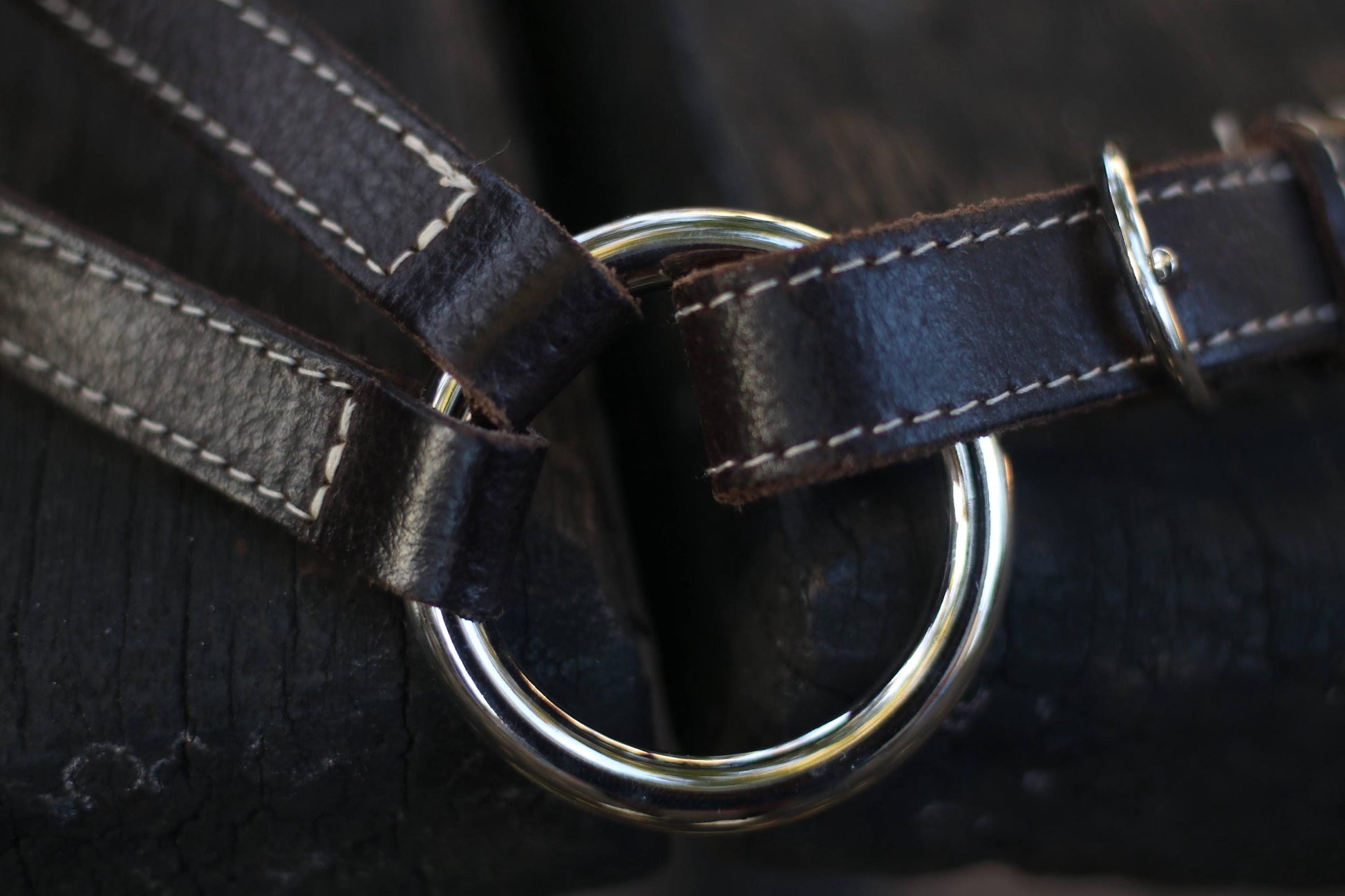 y2k Round-Buckle Belt| Minimalist Vintage Brown Leather Belt with Statement Silver-Toned buckle|