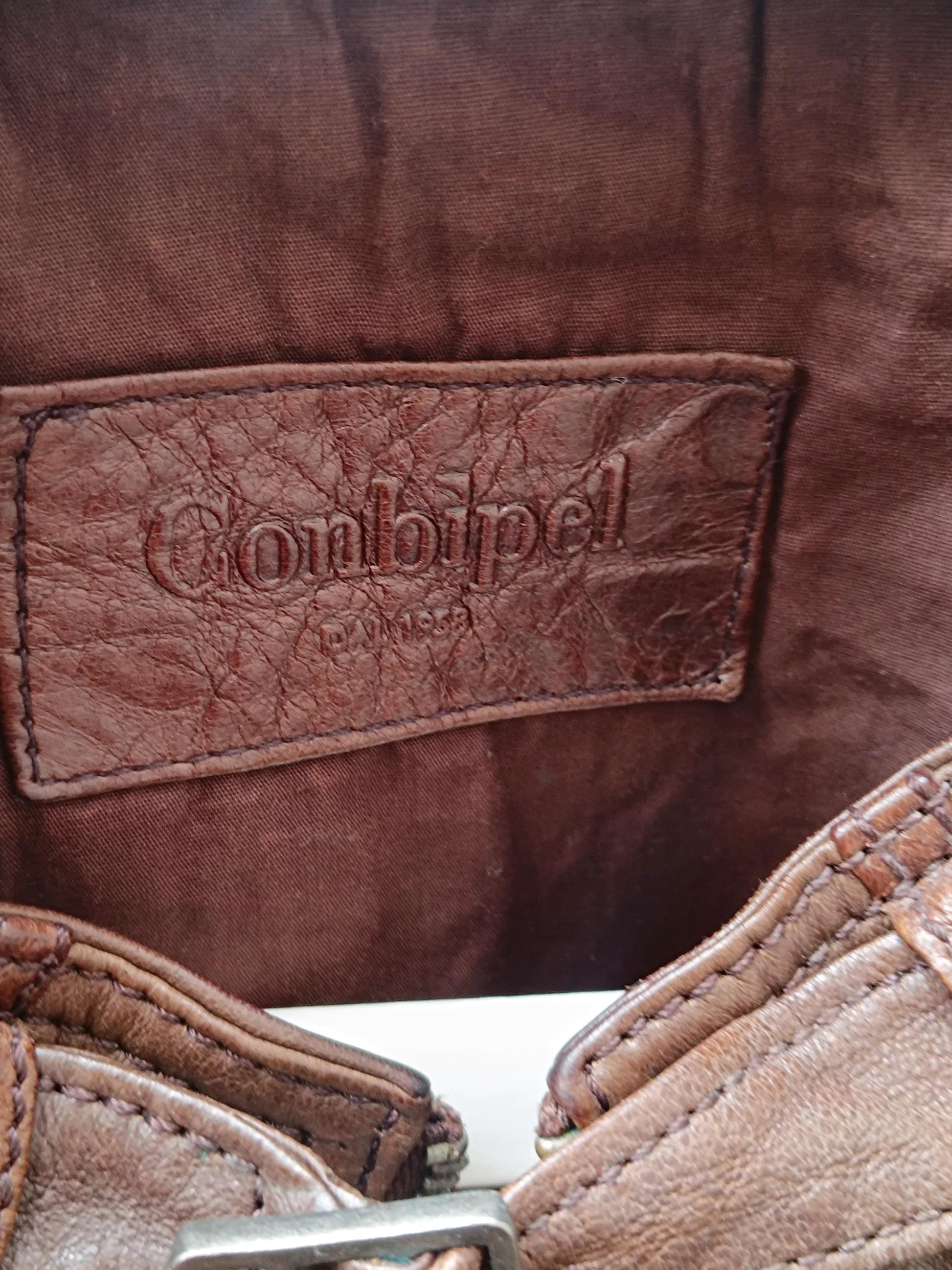 90s Conbipel leather Jacket| Vintage Women's Brown Minimalist Oversized leather coat| Capsule Wardrobe Jacket