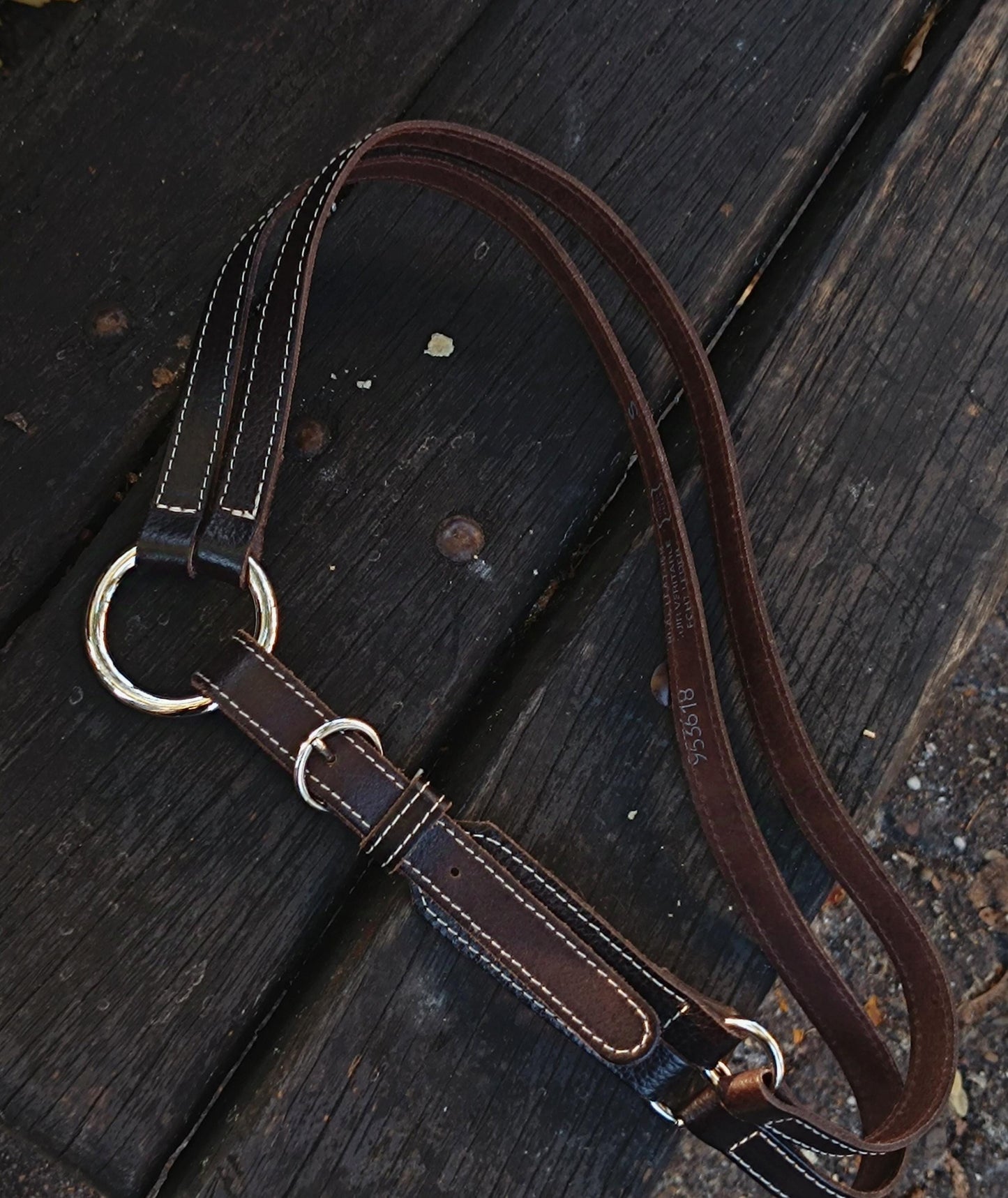 y2k Round-Buckle Belt| Minimalist Vintage Brown Leather Belt with Statement Silver-Toned buckle|