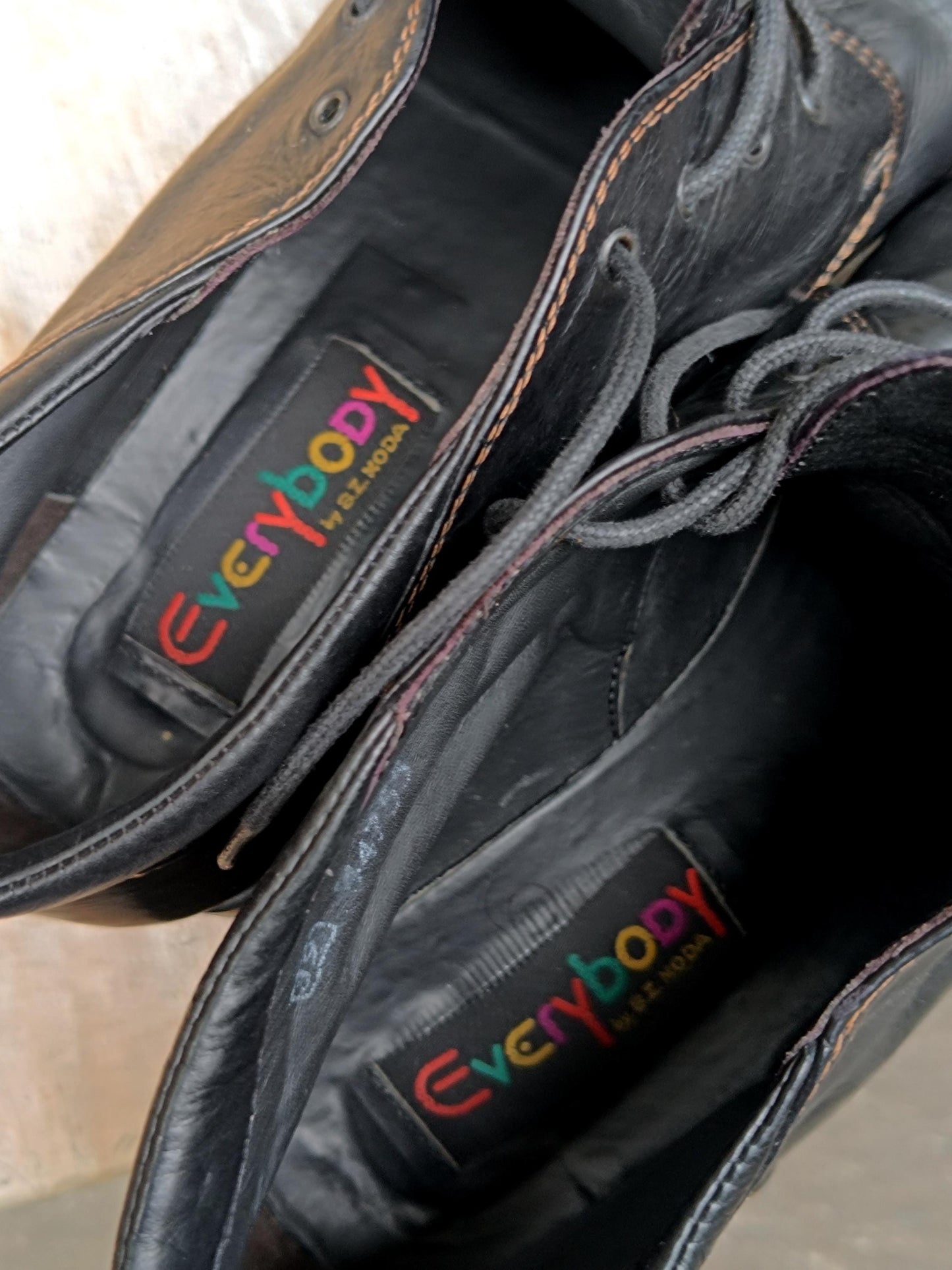 90s Leather Ankle Boots| Vintage Everybody Black Grunge Boots |Vintage Women's Shoes