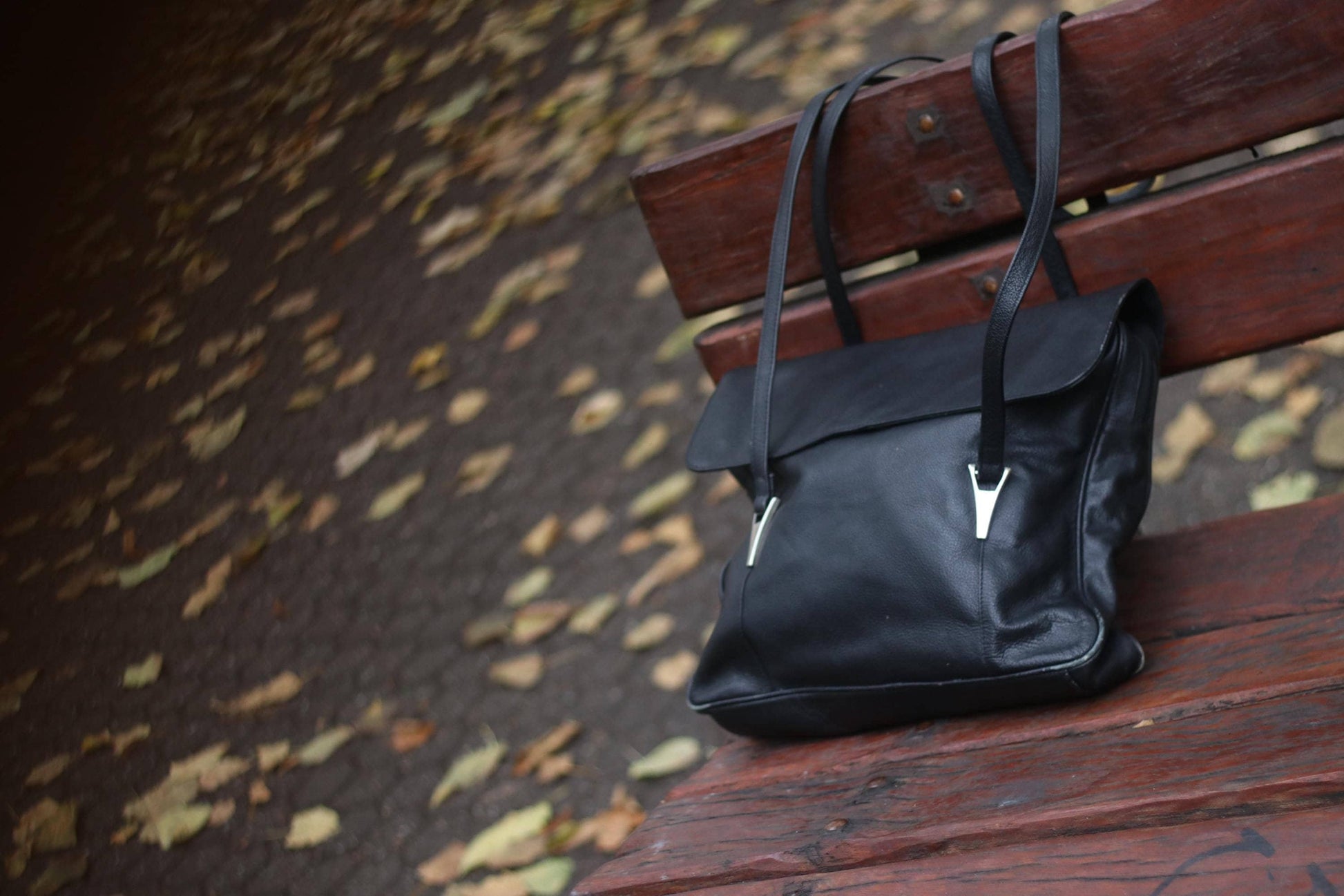 90s Abro Leather Bag | Vintage Black Genuine Leather Shoulderbag