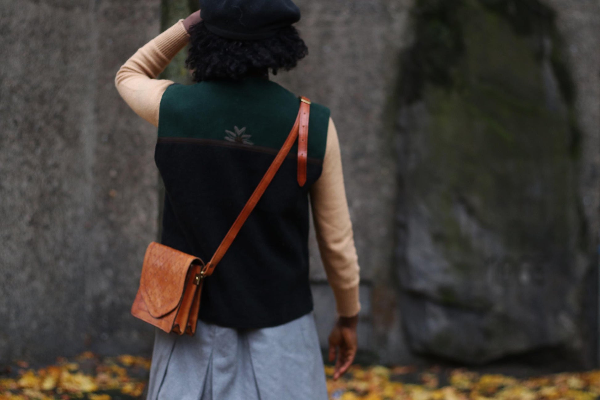 90s Austrian Wool Vest| Vintage Winter Christmas Vest| Country inspired Cottage Core Reindeer Vest