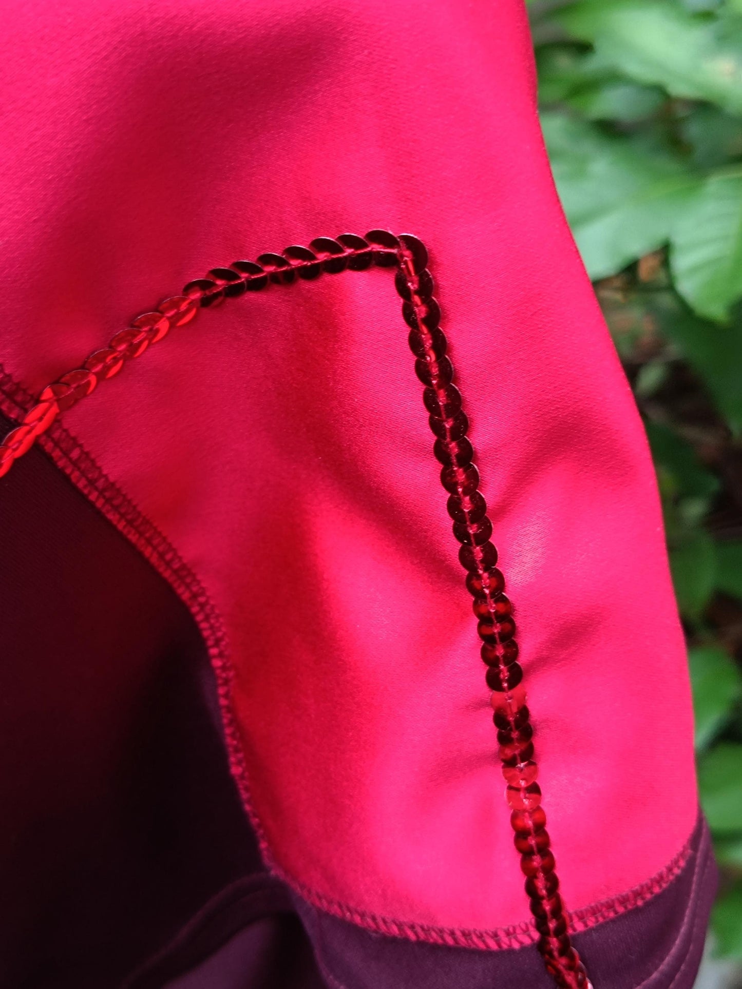 y2k Red Skirt| Vintage Festive Skirt with Geometric and Sheer Details