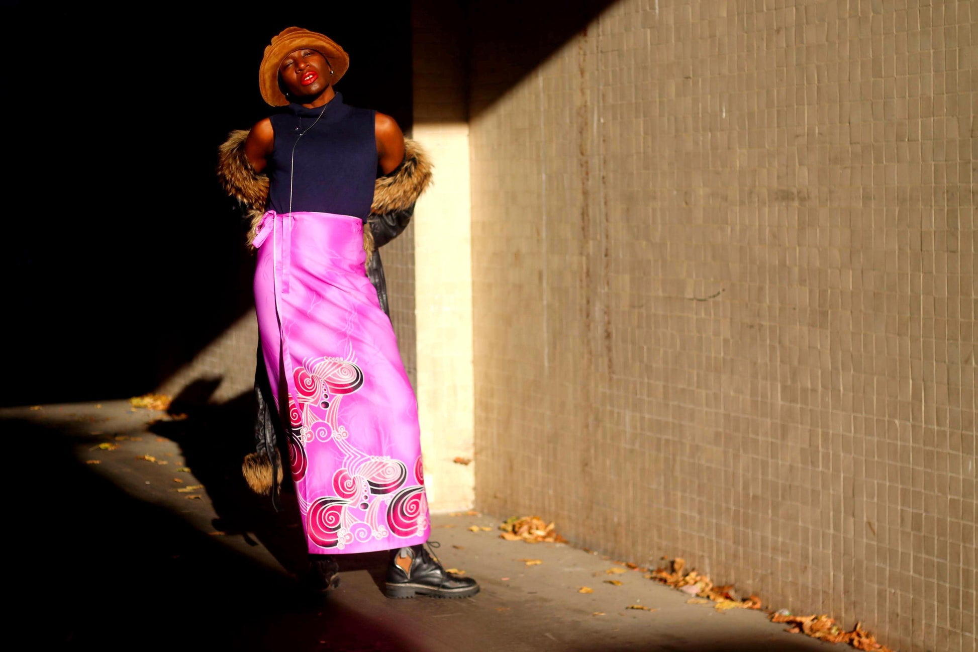 y2k Purple Maxi Skirt | Vintage Wrap Print Skirt| Women's Boho Long Skirt