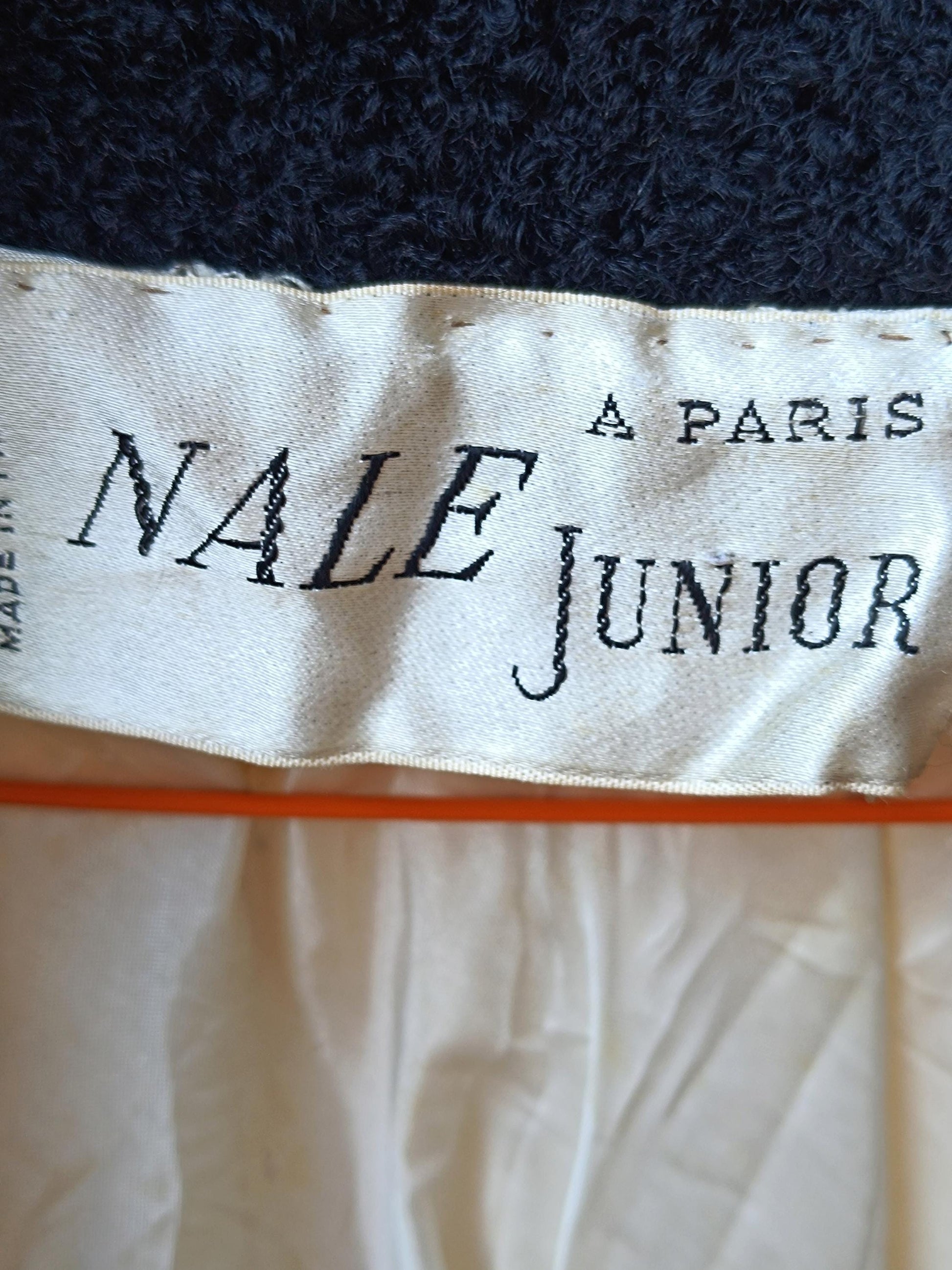 Nale Junior Paris Coat| Vintage 60s Black & White Cape Like Winter Jacket| Minimalist Mod Women's Coat |