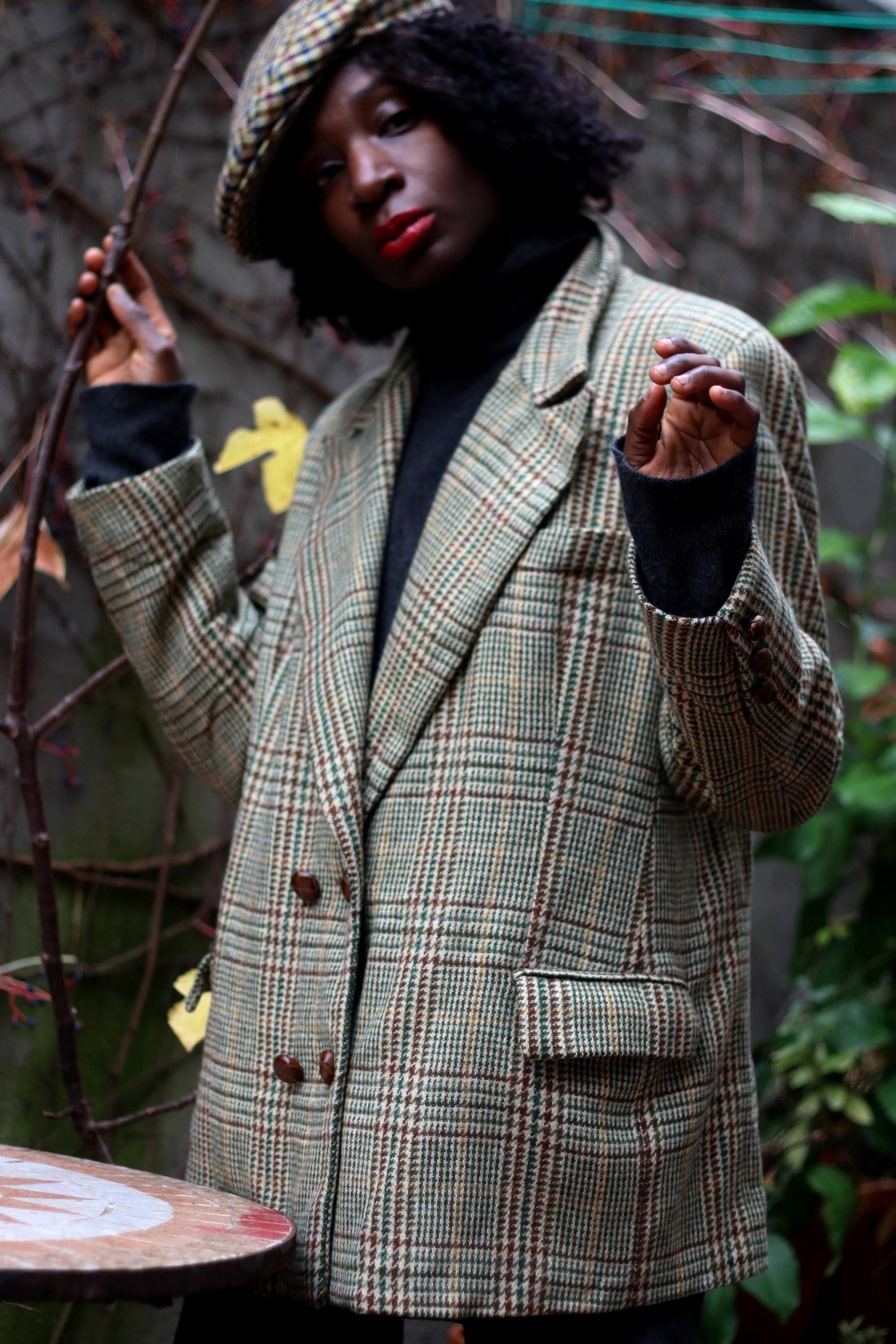 90s Wool blend Oversized blazer| Vintage Unisex blazer| Minimalist Chic Suit Jacket