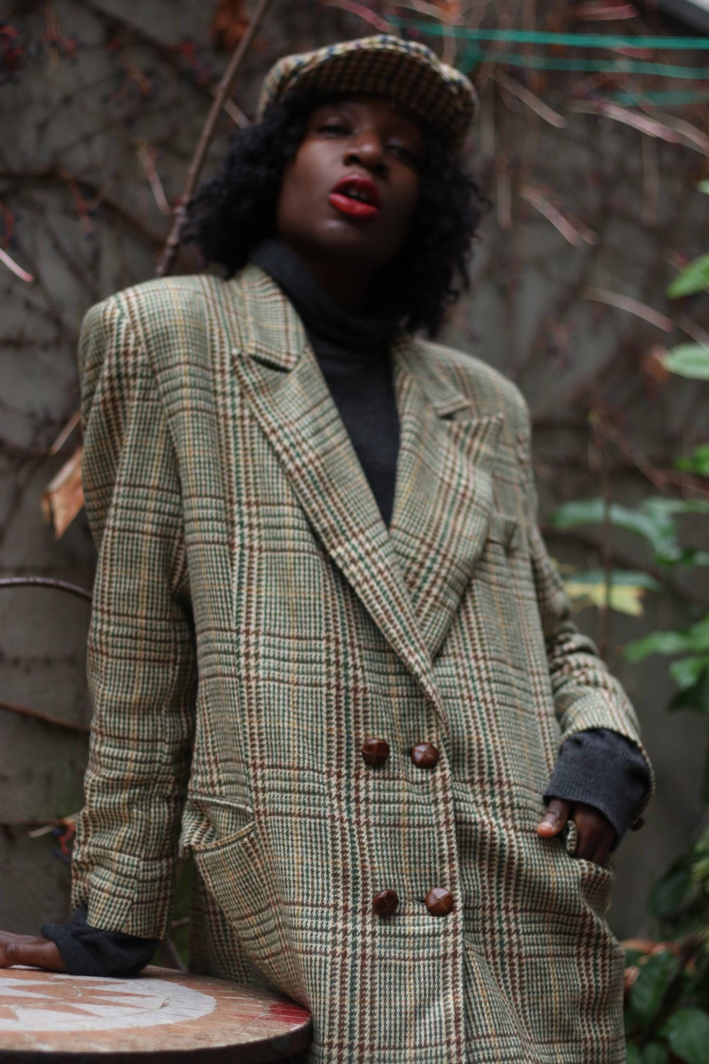90s Wool blend Oversized blazer| Vintage Unisex blazer| Minimalist Chic Suit Jacket
