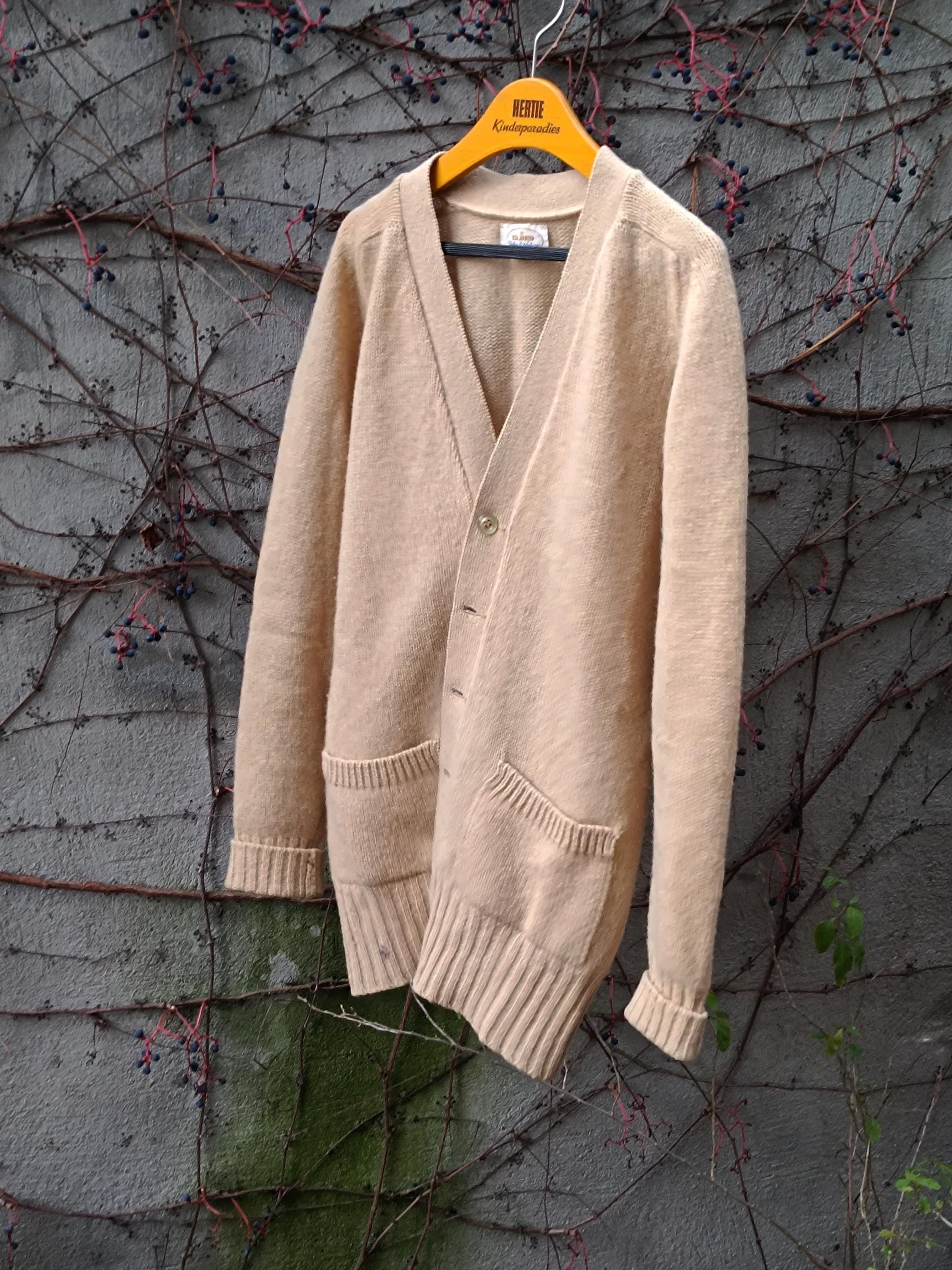 80s Brown Cardigan| Vintage Long-sleeved Winter Sweater