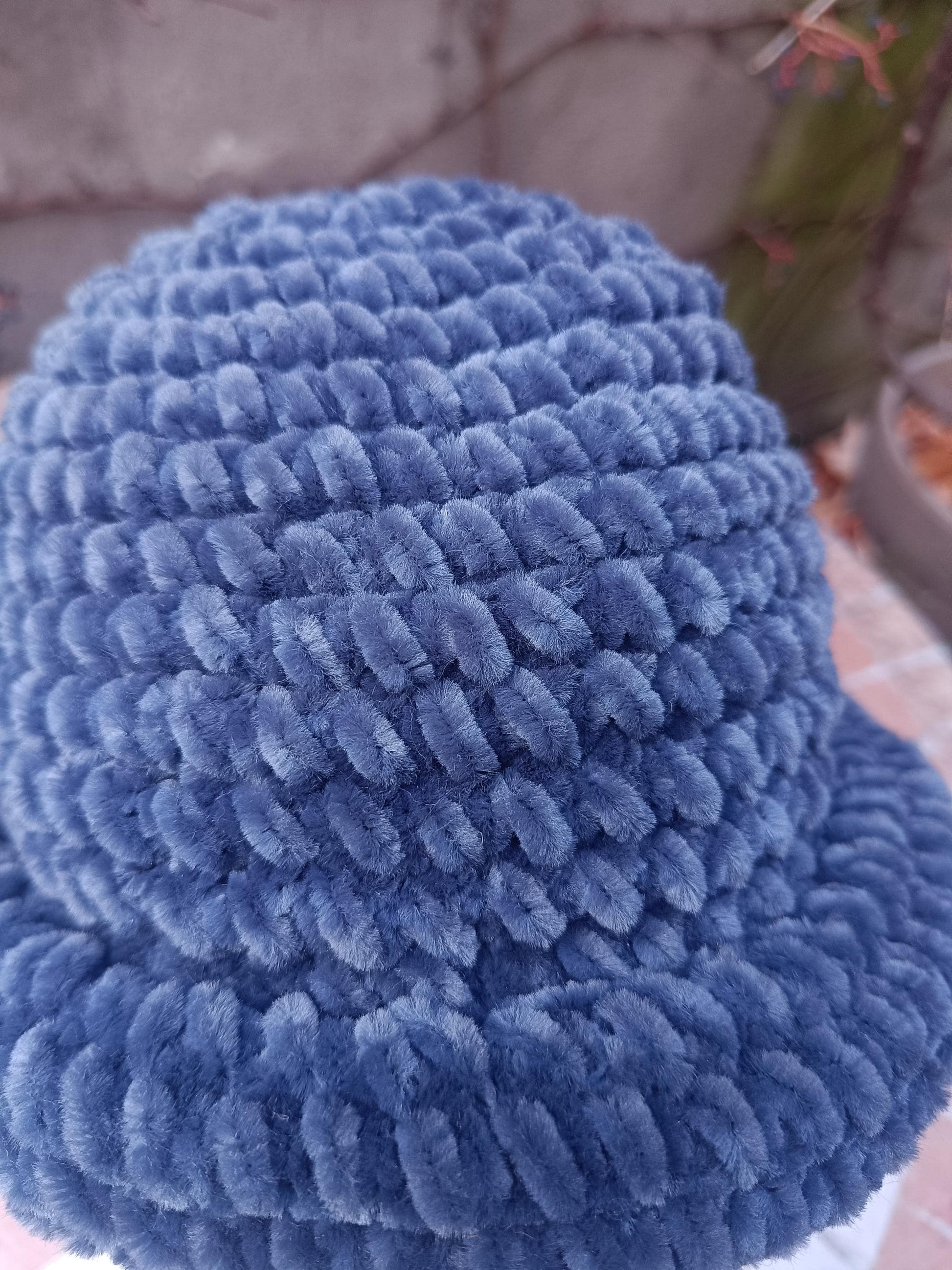 y2k Blue Knitted Hat| Vintage Cozy Indy Hat