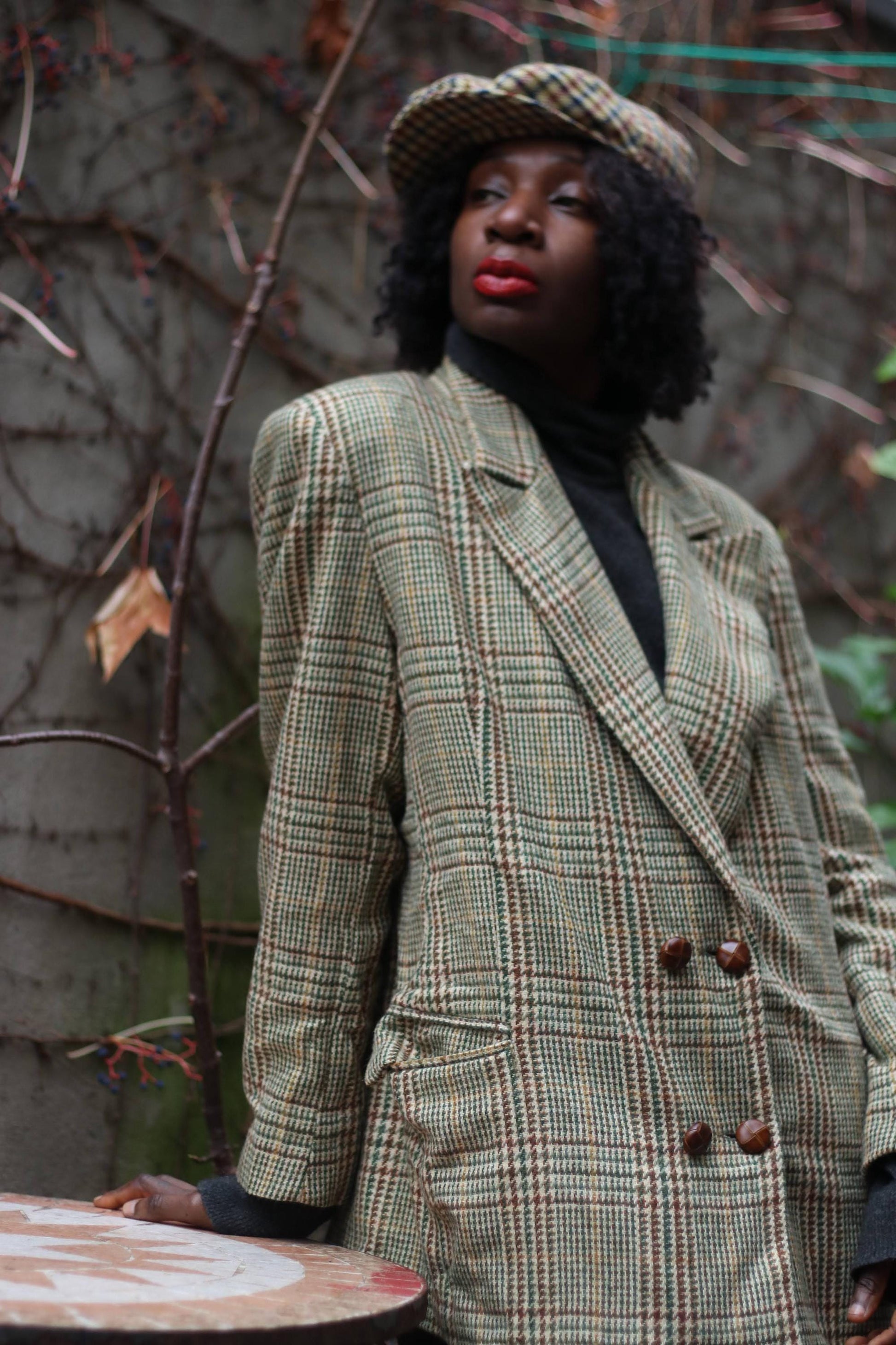 90s Wool blend Oversized blazer| Vintage Unisex blazer| Minimalist Chic Suit Jacket