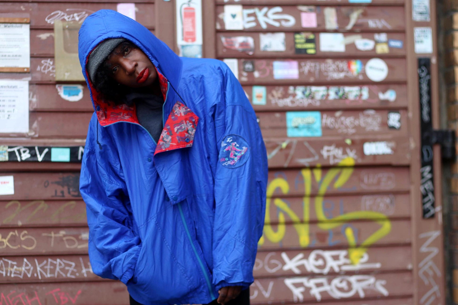 80s Ski Jacket| Vintage Blue Sporty Coat| Women's Puffer jacket| Men's Sporty Coat