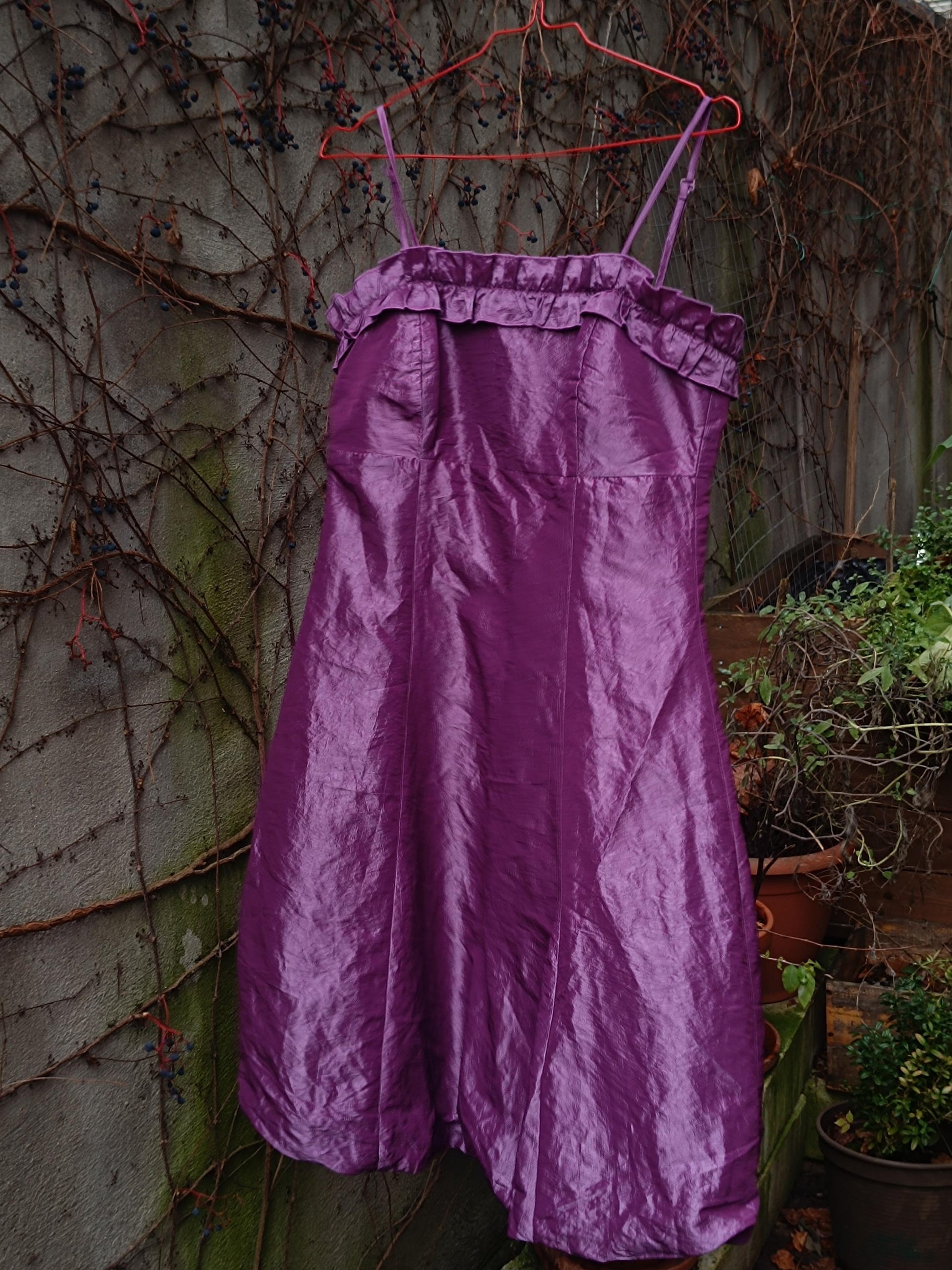 80s purple dress VTG 80s Zum Zum Metallic Purple Sequined Off-Shoulder Cocktail Prom Dress S/M