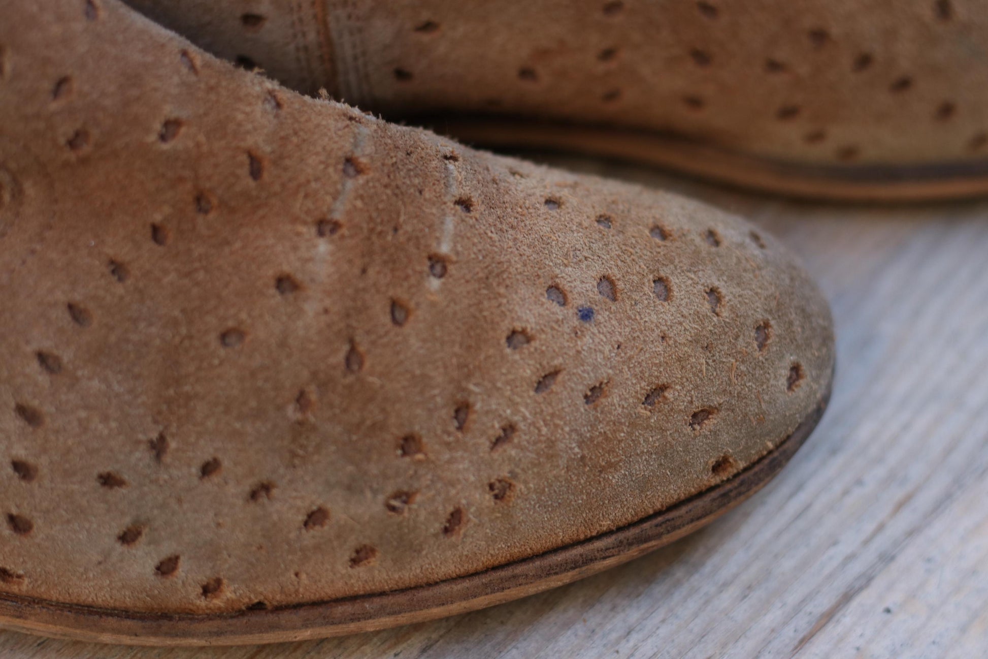 Vintage Tommy Hilfiger Denim Suede Ankle Boots| 90s Brown Leather Boots| Minimalist brown boots with perforated design EU40