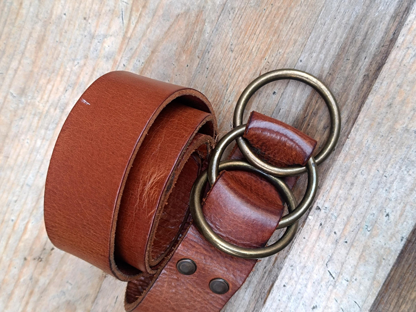 90s Brown Leather Belt| Vintage Promod Statement Buckle Belt| Women's Boho Floral Waist Belt |