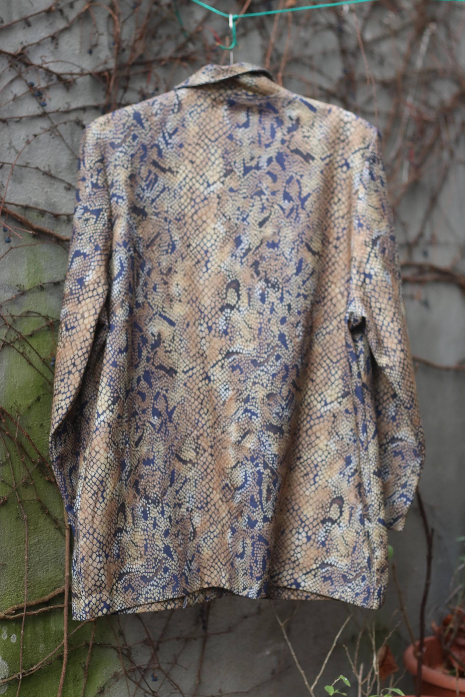 90s Animal Print Blouse| Size S-M