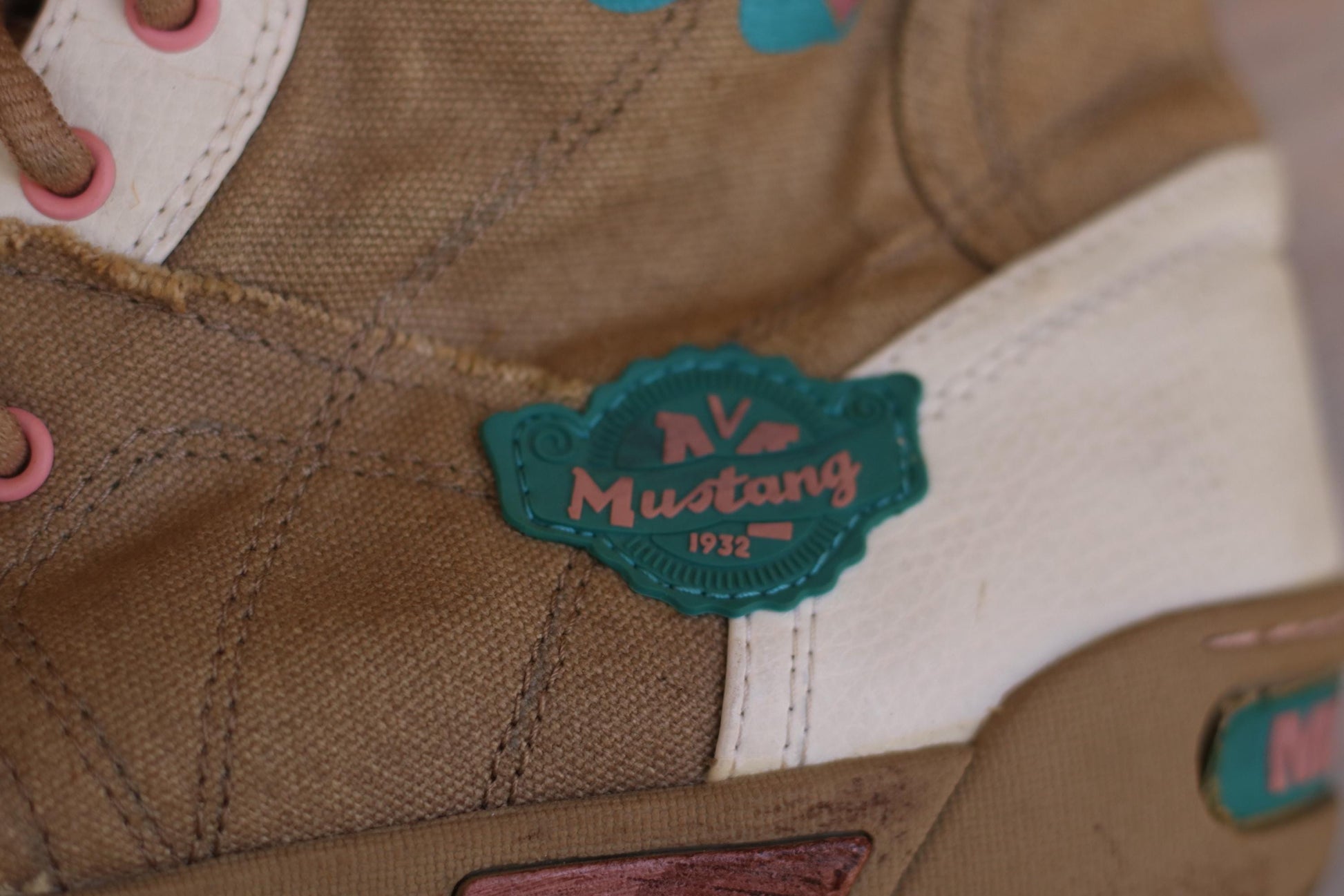 Y2K Mustang Boxing Boots| Vintage Brown Lace-Up HighTop Sporty Sneakers| Women's Streetstyle Boots Size EU41