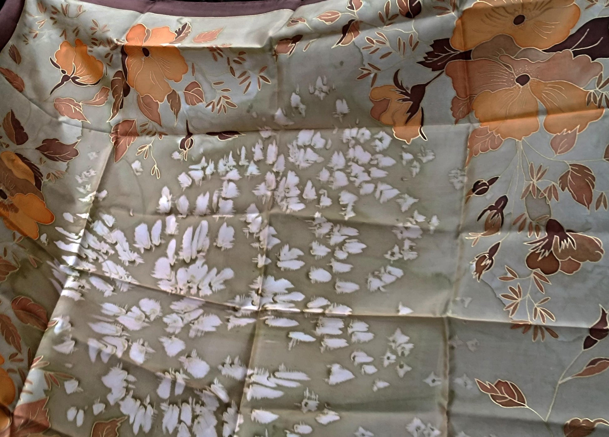 Vintage Silk Scarf | Bold Floral Print | Retro Chic Statement Accessory | Feminine Timeless Style | Lightweight Luxury