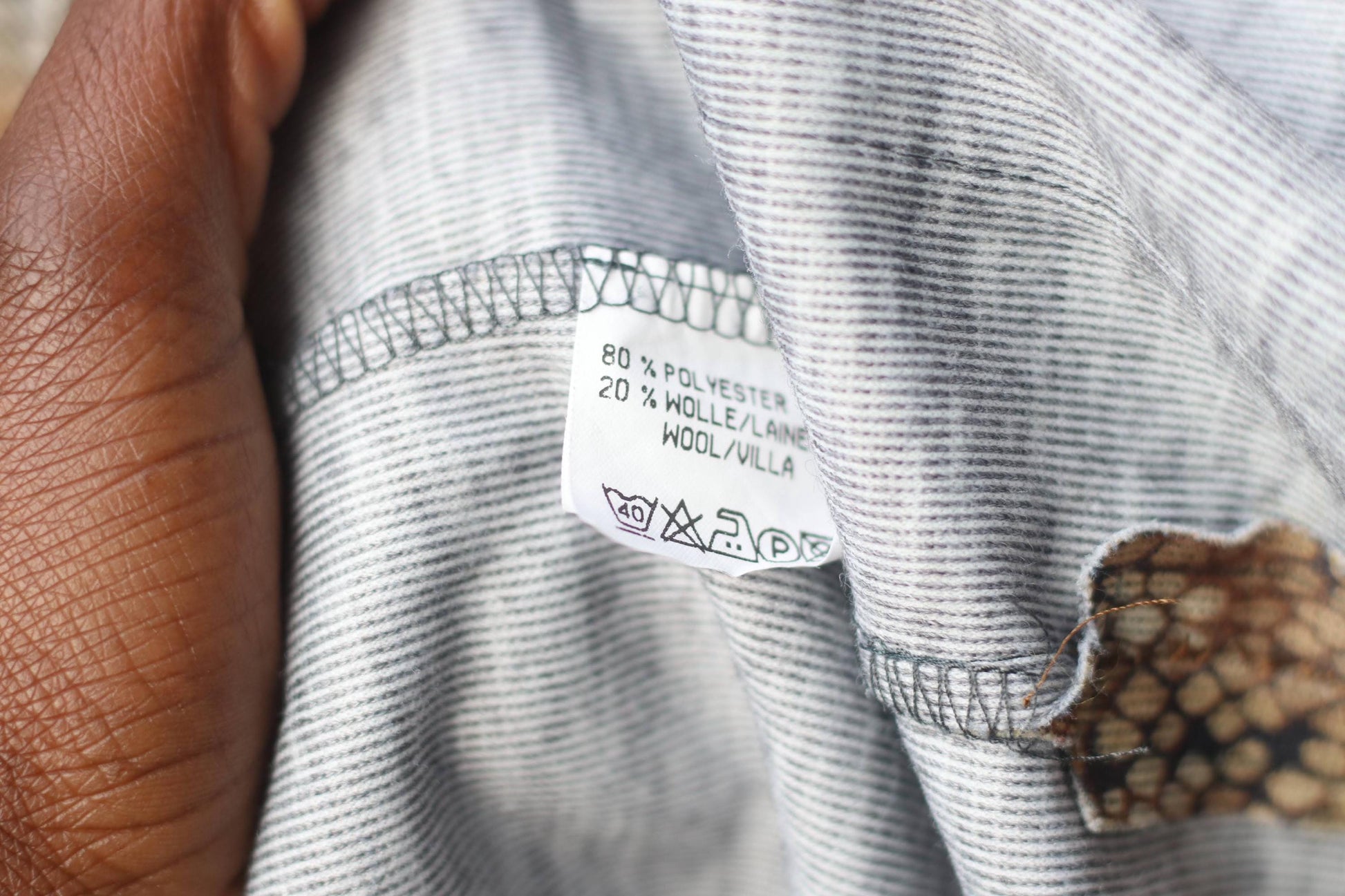 90s Animal Print Blouse| Size S-M