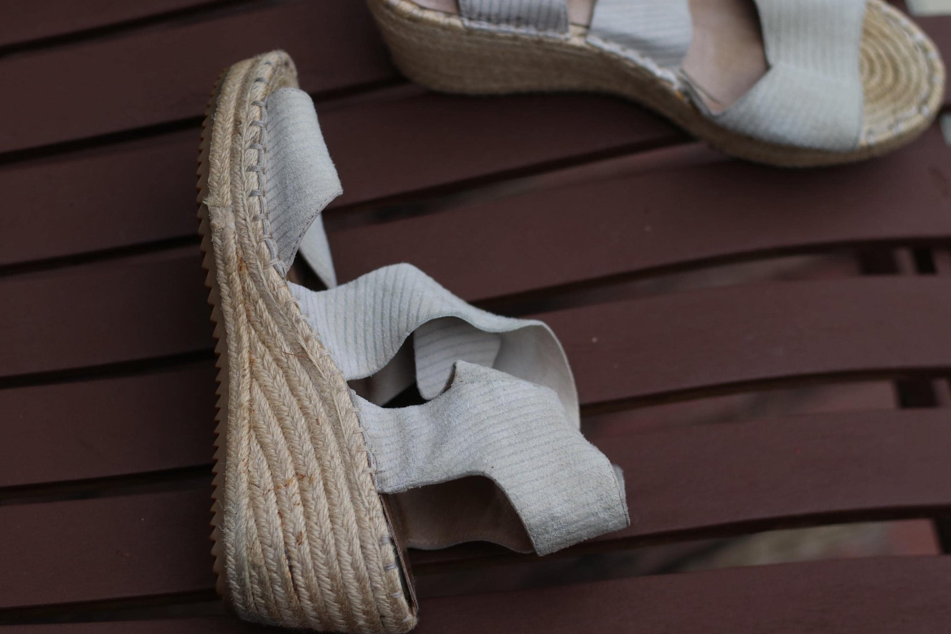 90s Eileen Fisher Wedges | Vintage Women's Cream Espadrille | Peep Toe Summer Shoes |