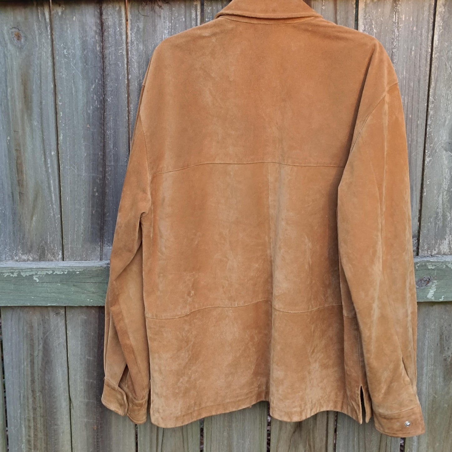 Vintage Suede Jacket | 90s Women's Caramel Brown Coat | Oversized Buttery Soft Leather Design | Minimalist Classic Outerwear |