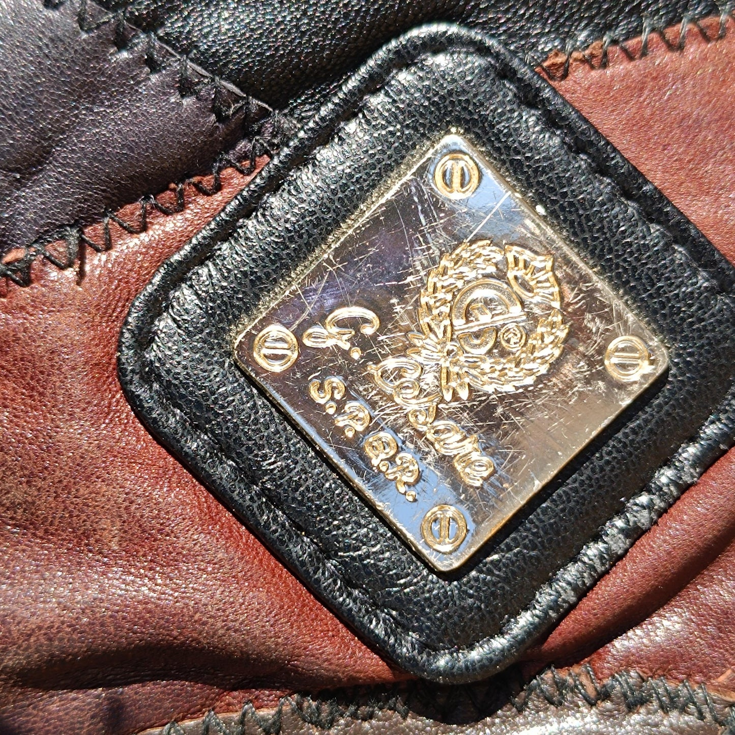70s Brown Leather Crossbody Bag| Vintage Patchwork Shoulderbag| Distressed Satchel, Boho Bag| Women's Unisex Everyday Bag Retro Style