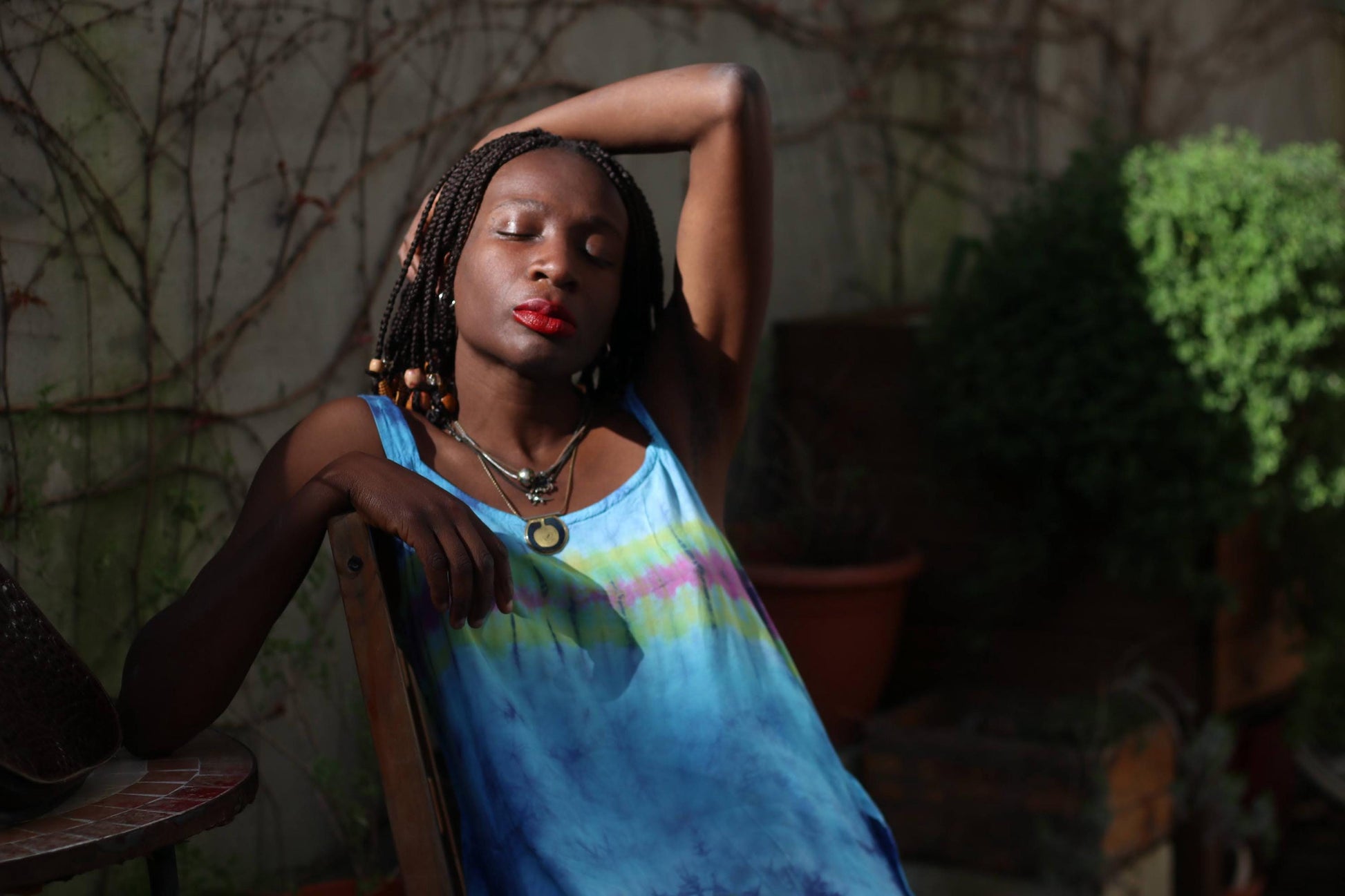 90s Vintage Tie-Dye Maxi Dress: Rayon Festival Fashion