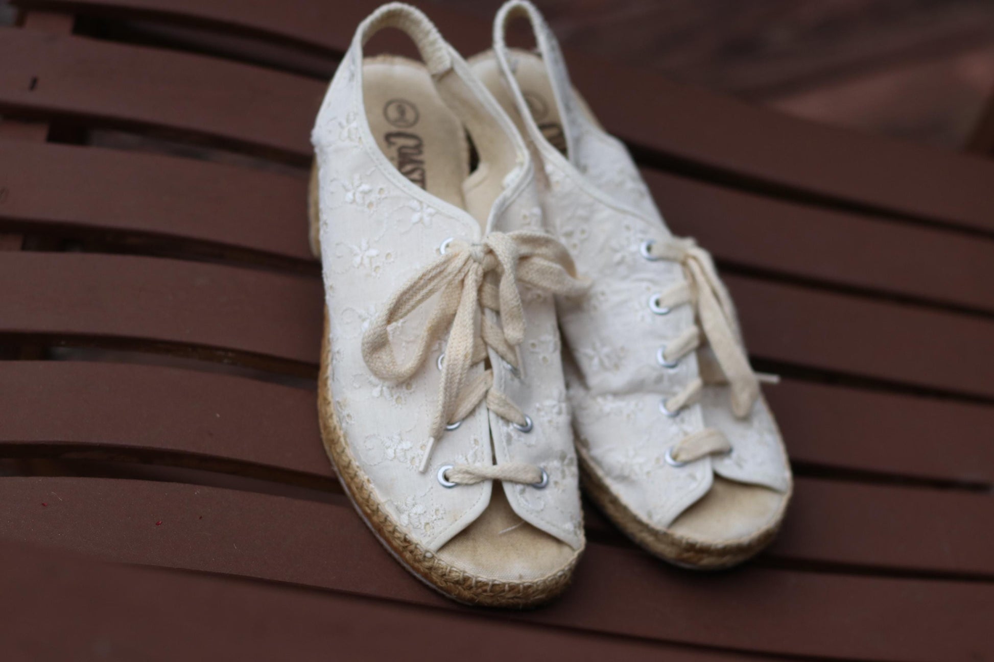 Y2k Lace Espadrille Wedges | Vintage Coasters Women's White Floral Heels | Peep Toe Summer Shoes | Romantic Style Wedges