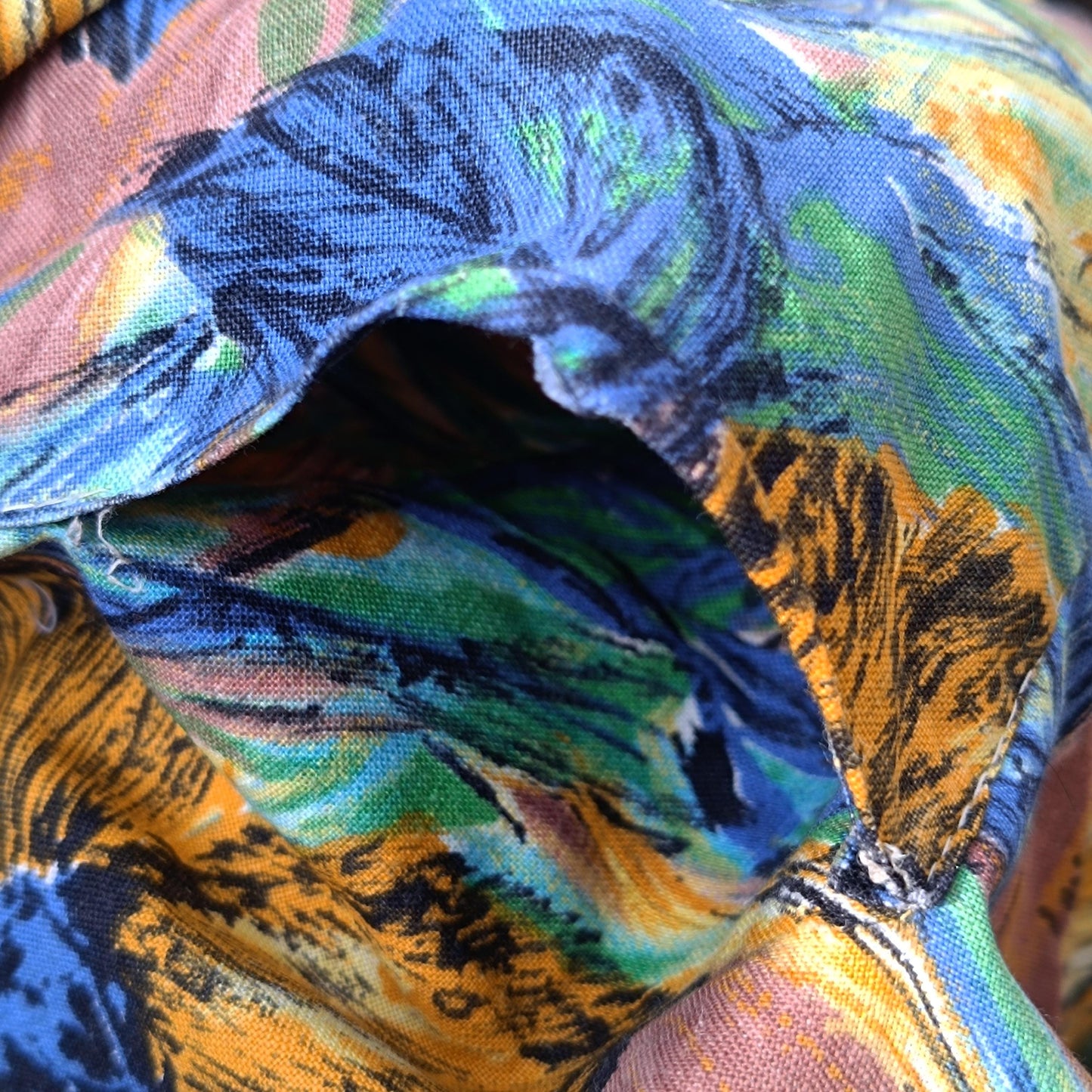 70s Floral Mini Dress: Vintage Cotton Summer A-Line