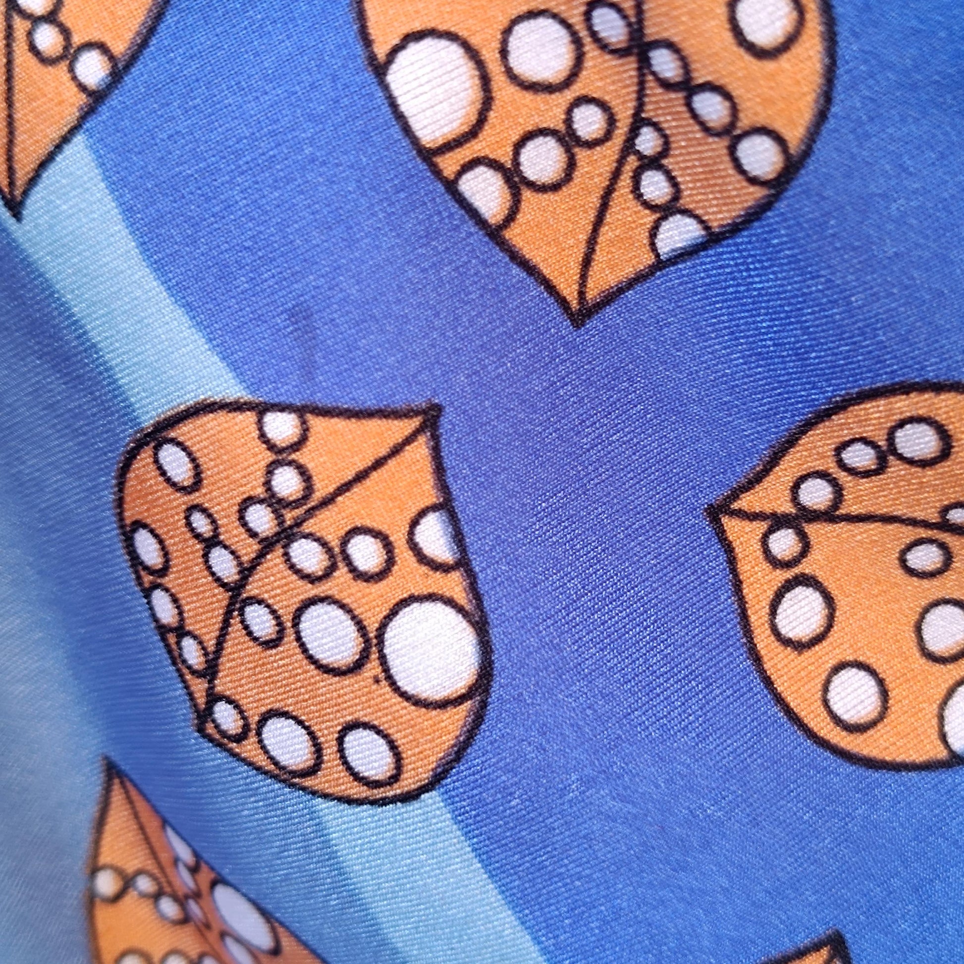 70s Leaf Print Swimming Suit| Vintage Quirky Print One Piece Beachwear| Blue Whimsical Plus Size Bathing Suit