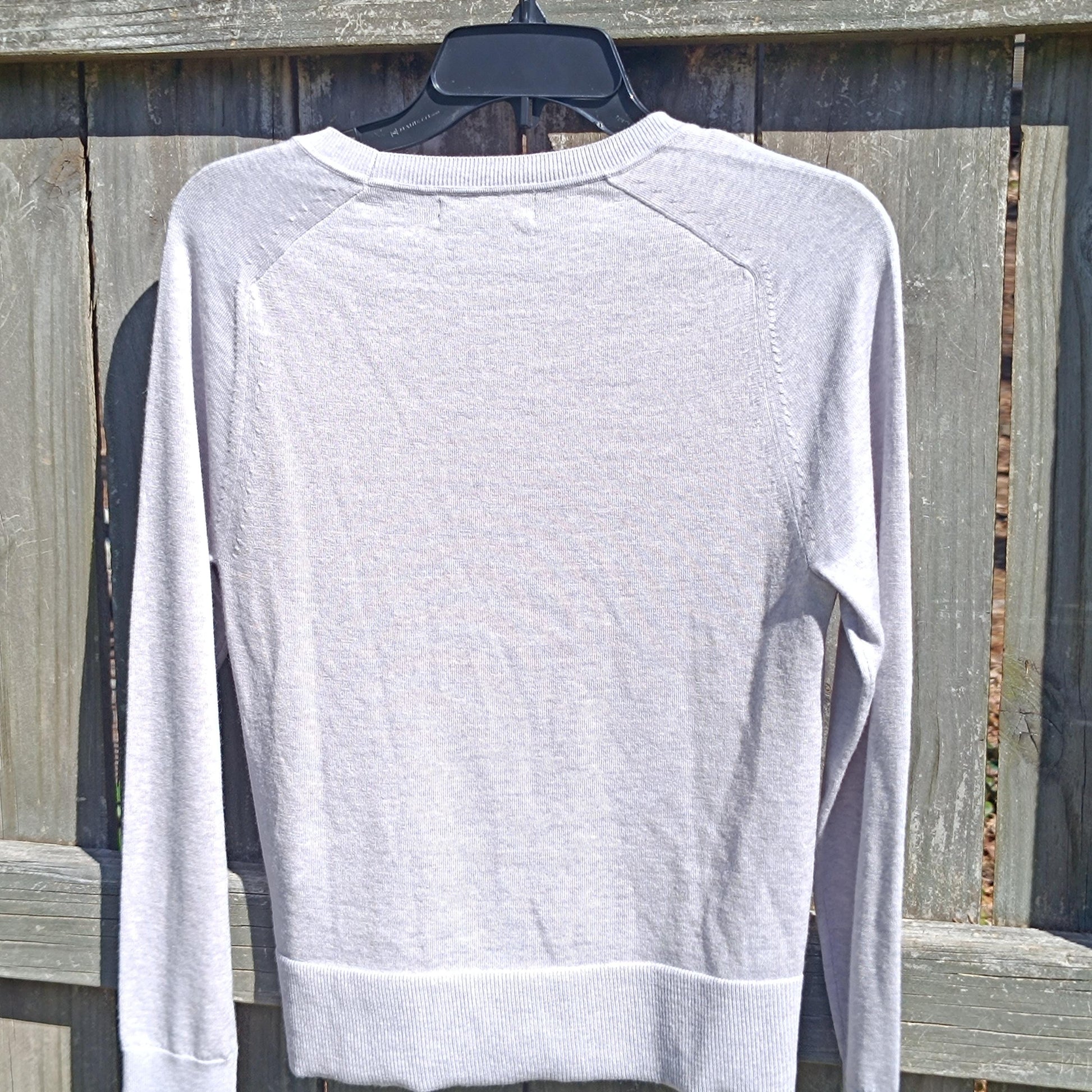 Y2K Merino Wool Sweater | Vintage Banana Republic Knit | Women's Colorblock Crewneck Pullover | Beige Gray Soft Wool Minimalist Top