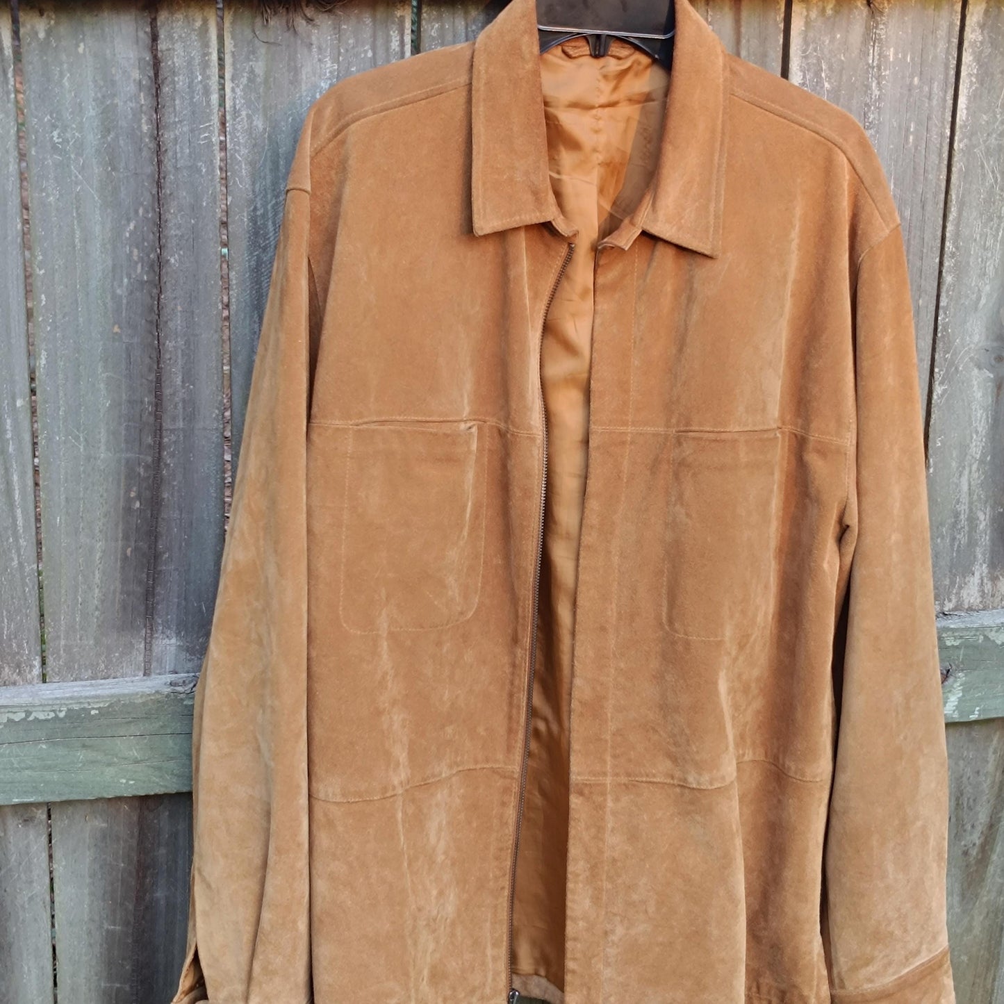Vintage Suede Jacket | 90s Women's Caramel Brown Coat | Oversized Buttery Soft Leather Design | Minimalist Classic Outerwear |