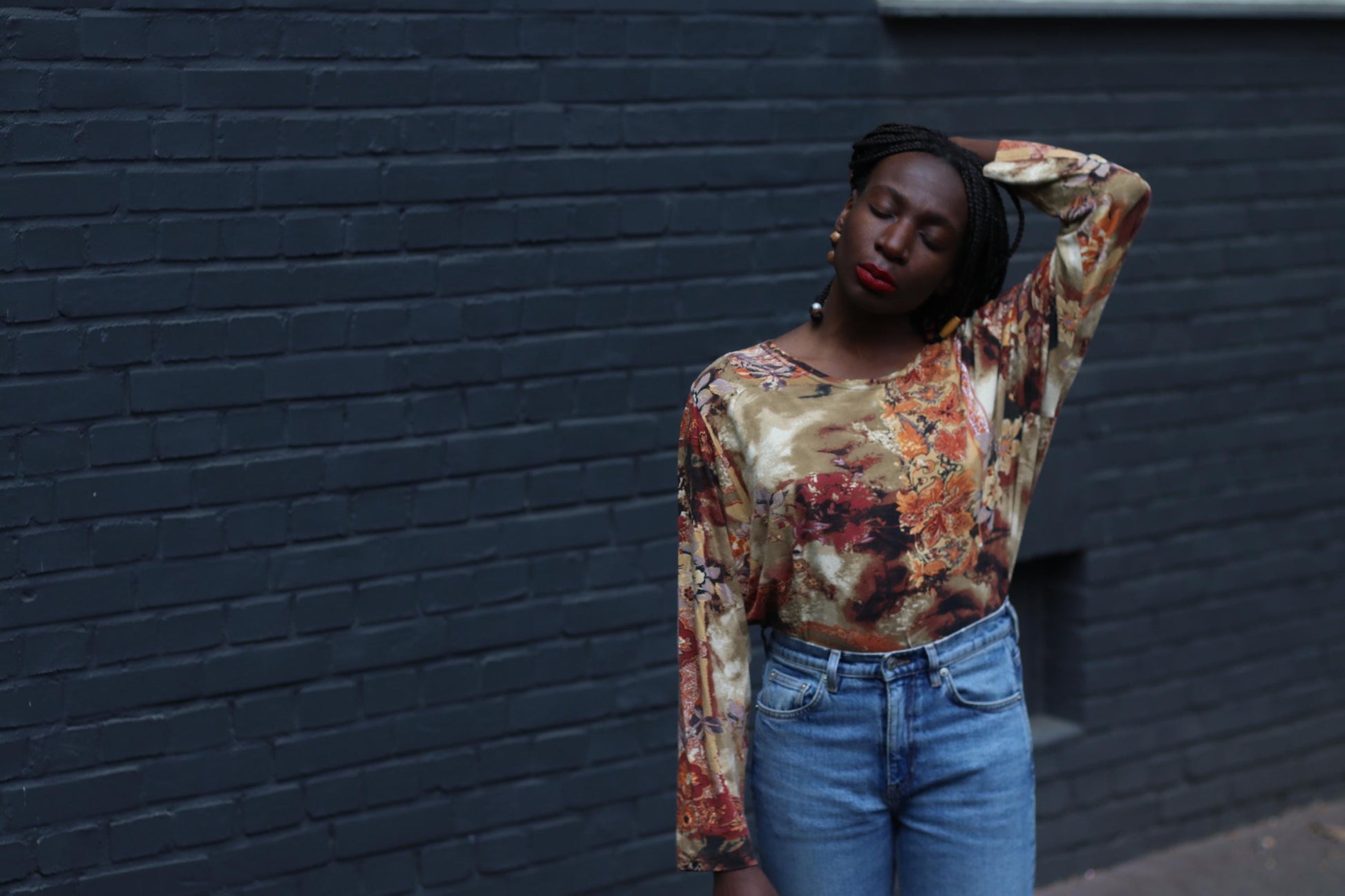 90s Walbusch Paisley Print Shirt | Vintage Long Sleeved Boho Romantic blouse