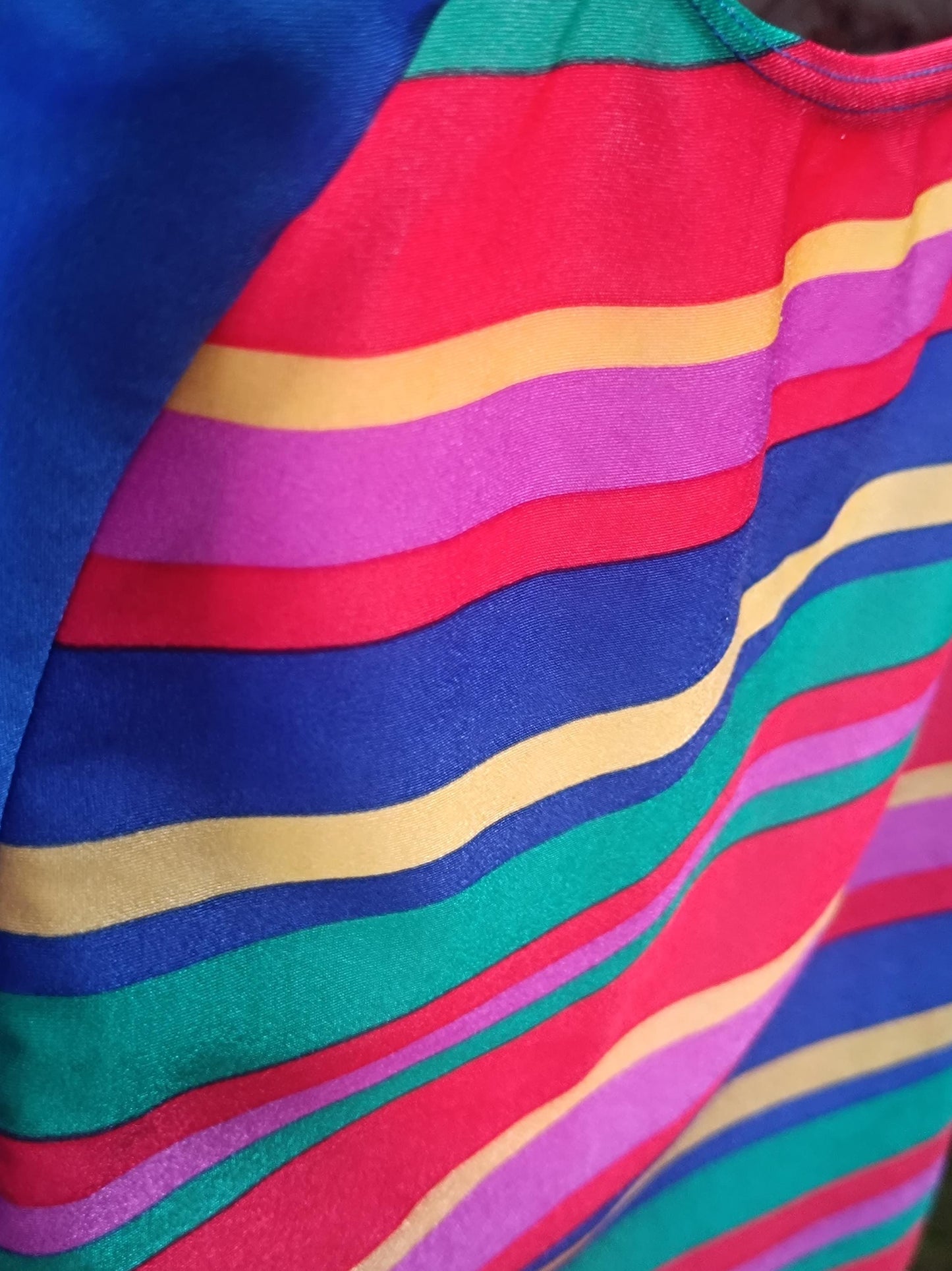 Vintage Striped High-Leg Swimsuit | 80s Retro One-Piece | Bold Summer Style