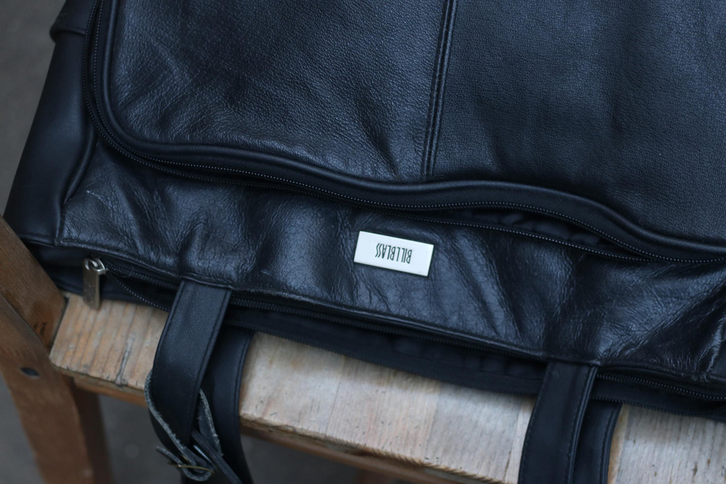 Vintage Bill Blass Leather Tote: 90s Minimalist Handbag