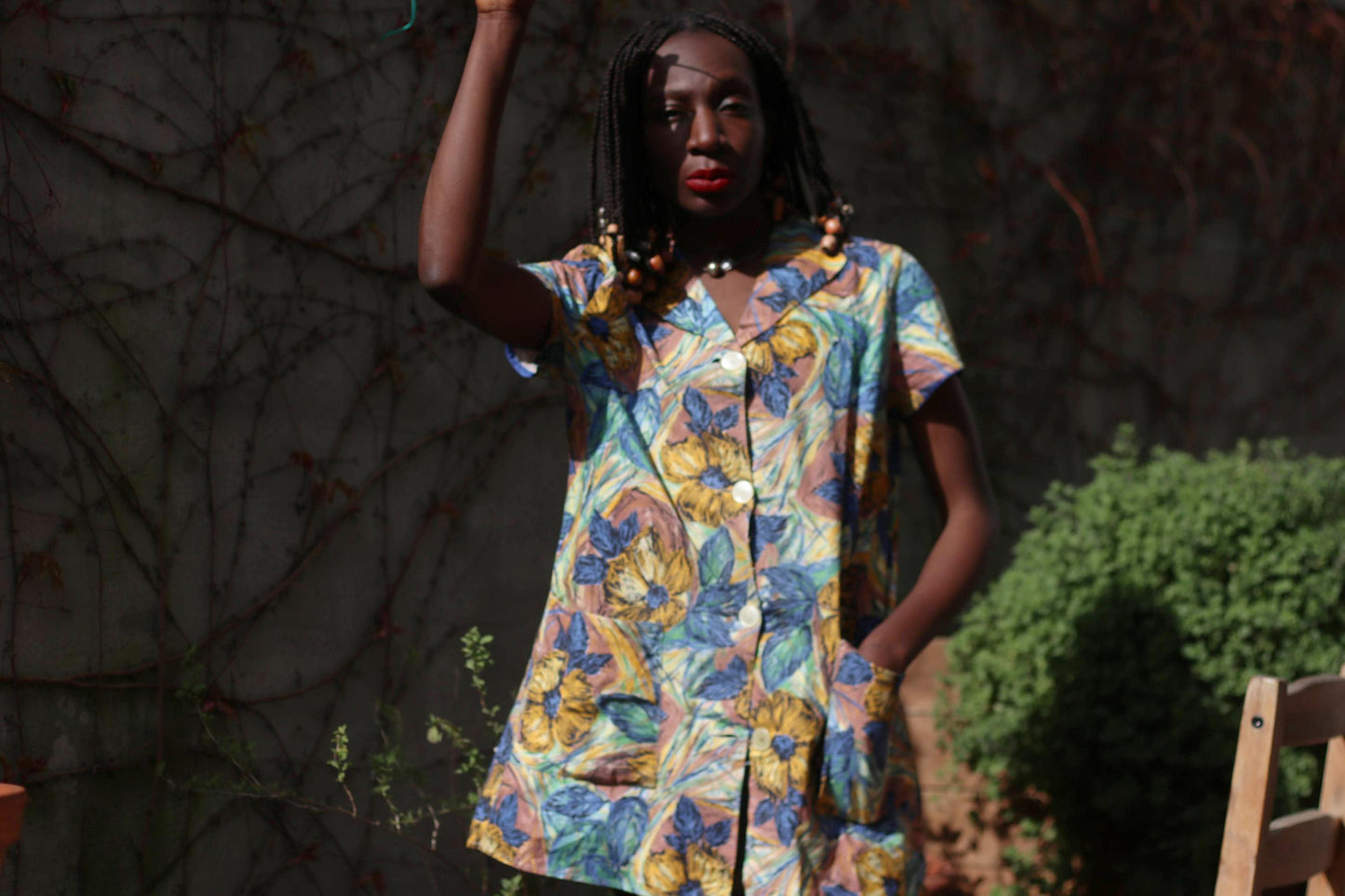 70s Floral Mini Dress: Vintage Cotton Summer A-Line
