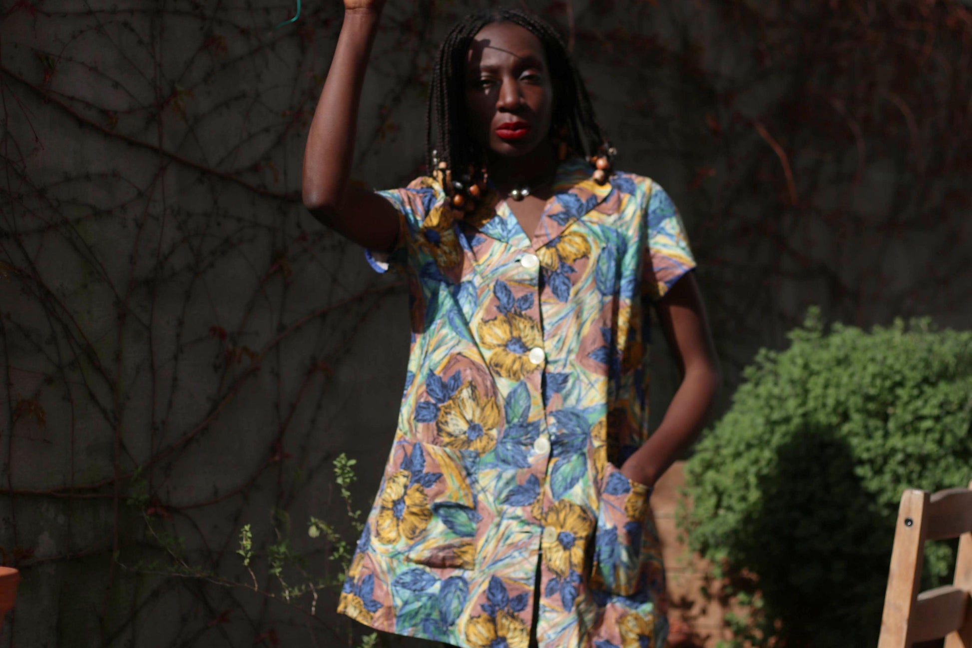 70s Floral Mini Dress: Vintage Cotton Summer A-Line